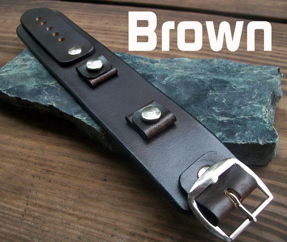 Plain Leather Watchbands | 1.5 Inch