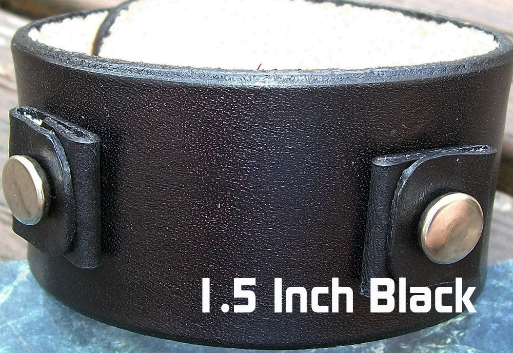 Plain Leather Watchbands | 1.5 Inch