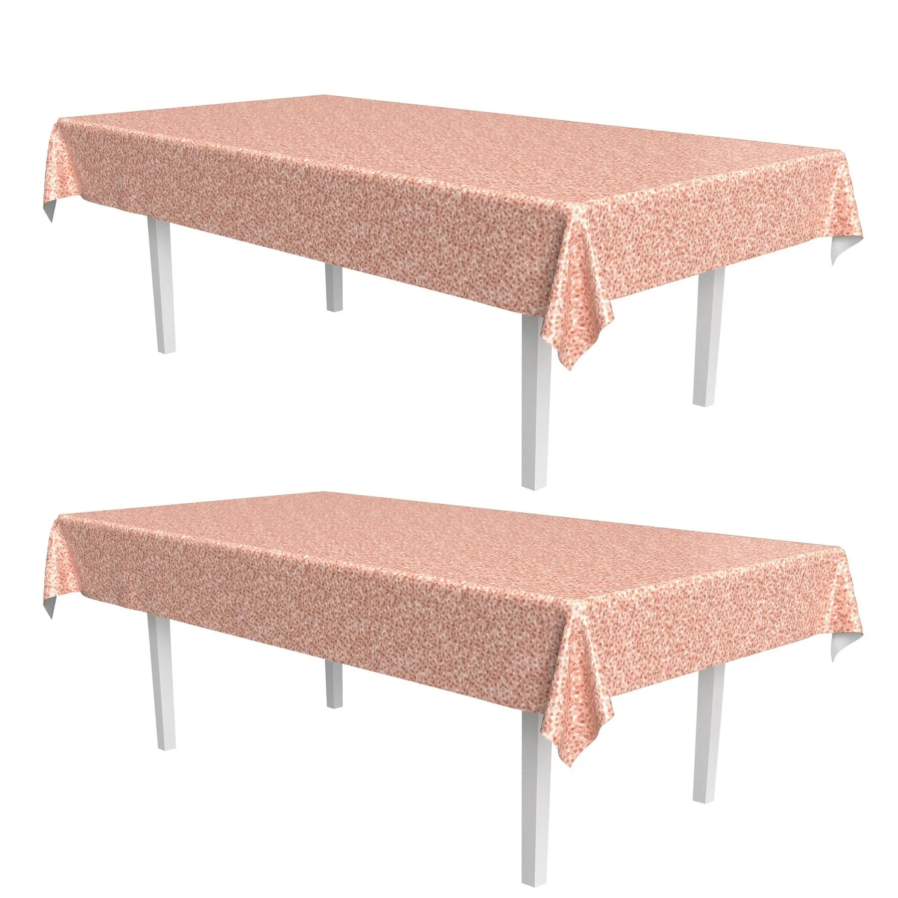 Printed Sequined Party Tablecover - Rose Gold