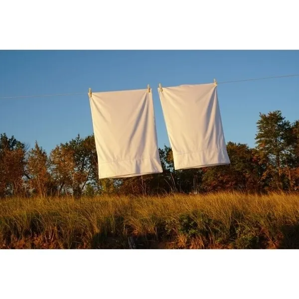 "Pillowcase set white 100% handpicked cotton standard regular size healthy above organic by DeBora Rachelle Hypoallergenic