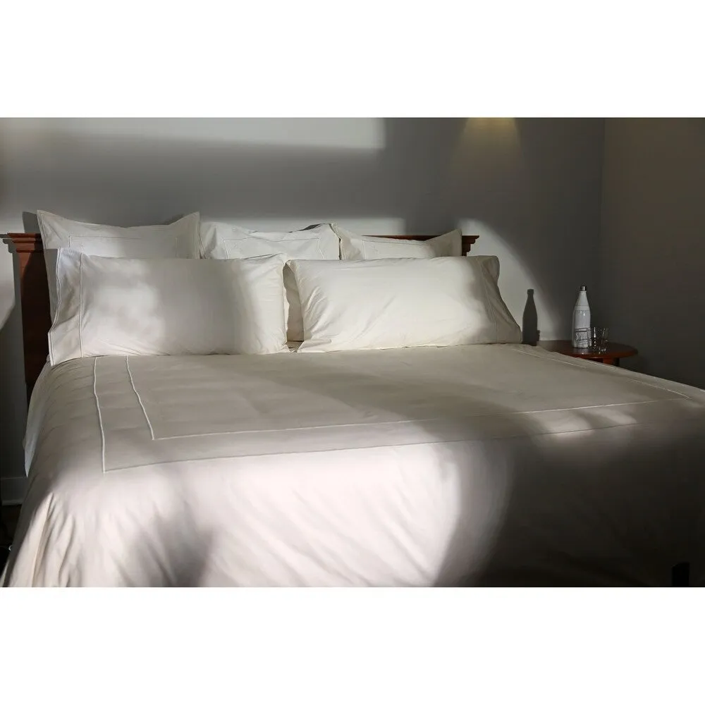 "Pillowcase set white 100% handpicked cotton standard regular size healthy above organic by DeBora Rachelle Hypoallergenic