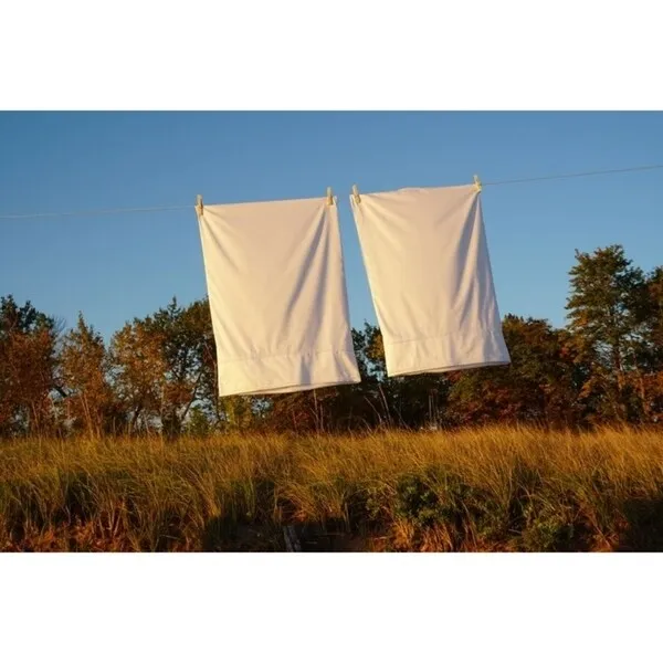 "Pillowcase set white 100% handpicked cotton standard regular size healthy above organic by DeBora Rachelle Hypoallergenic
