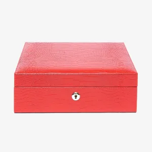 Rapport Brompton eight watch box - red
