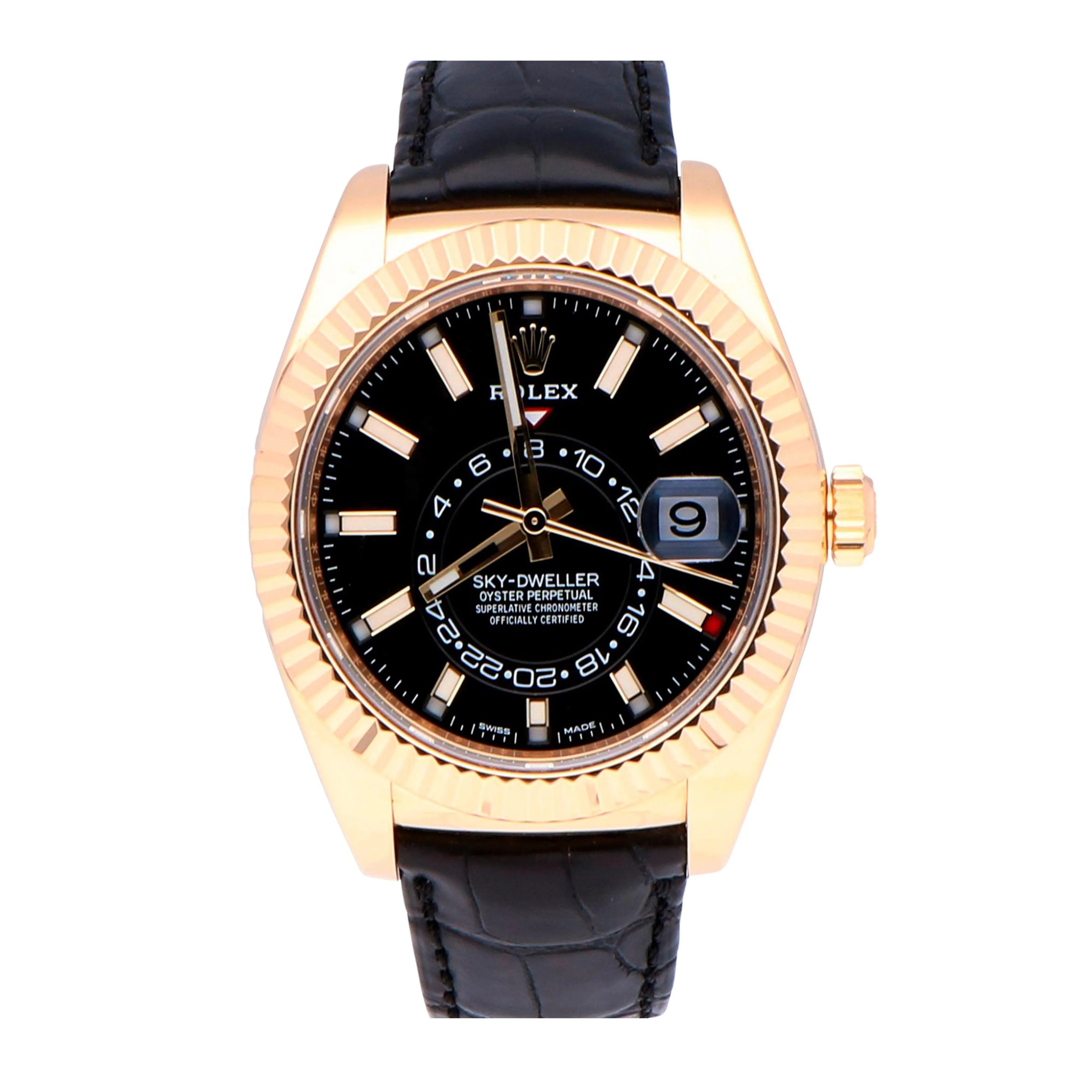 Rolex 326138 Yellow Gold Sky-Dweller - Black Dial Worn  2019
