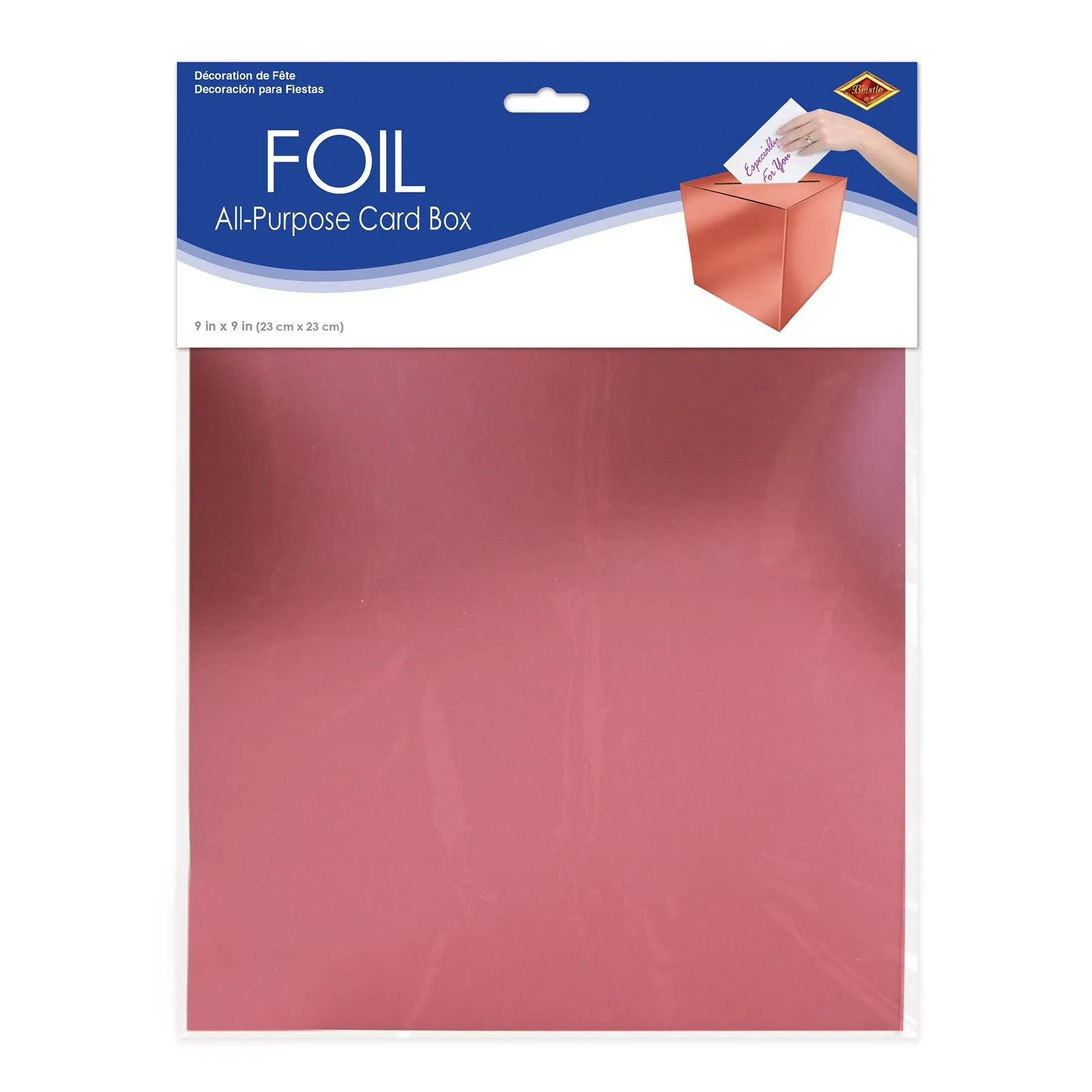 Rose Gold Foil All-Purpose Party Card Box (6 Packages)