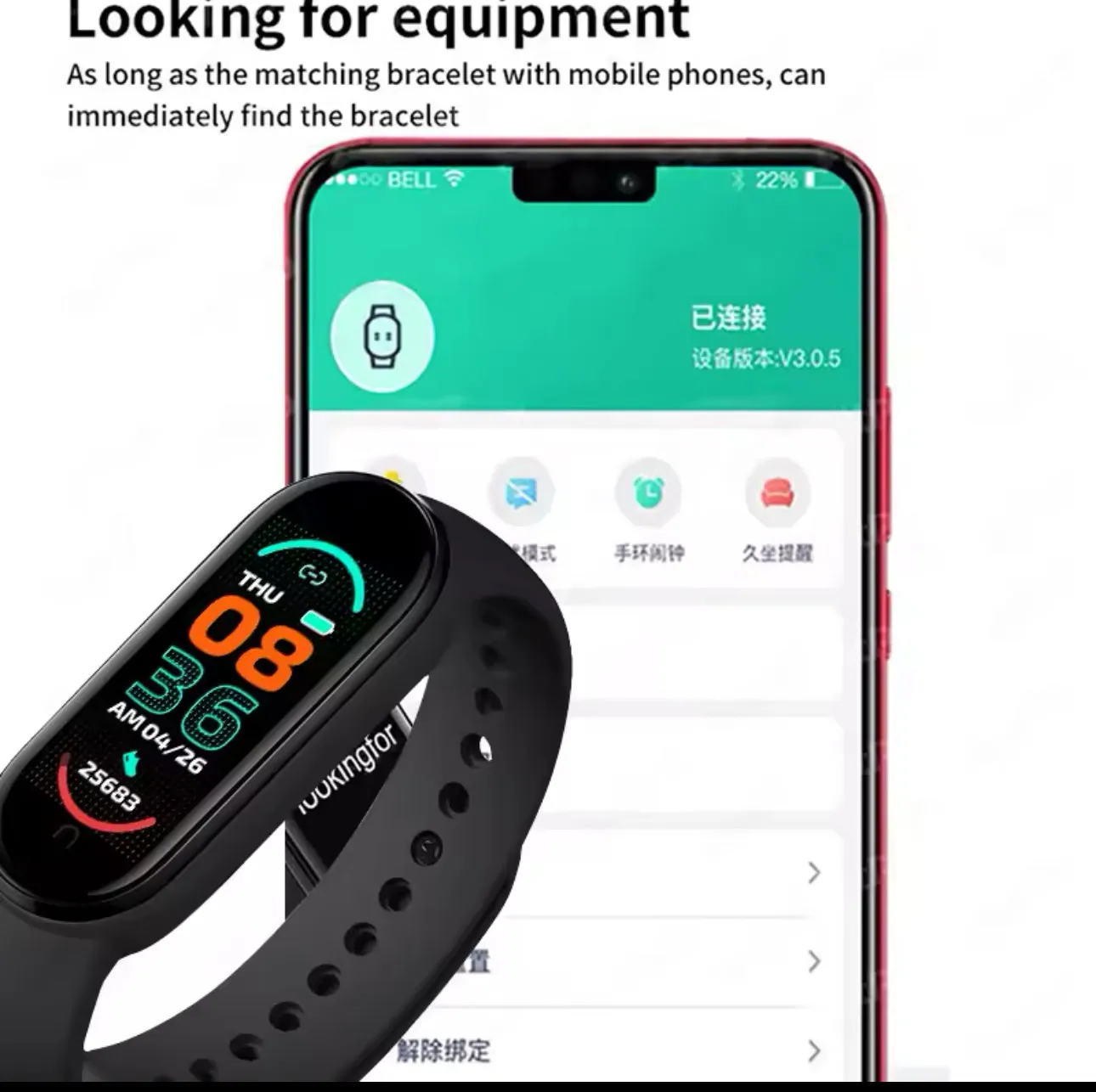 Smart Watch Fitness Tracker Blood Pressure Heart Rate Men Women M6 Sport Watches