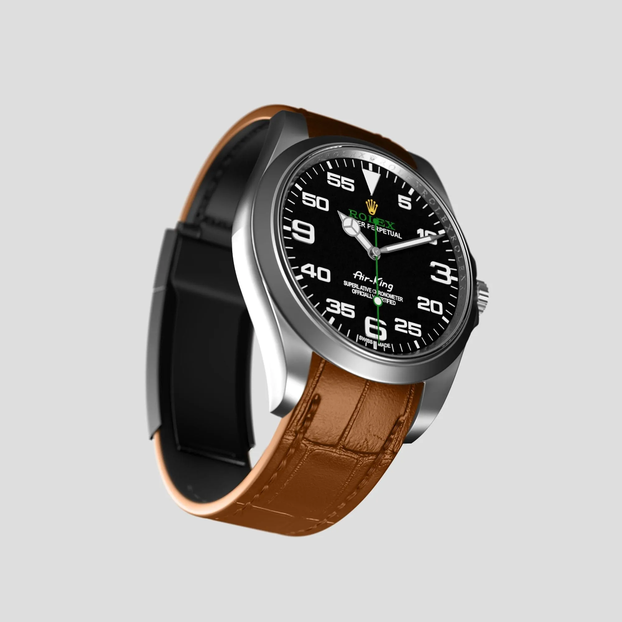 Sport Band For Rolex Air-King In Alligator