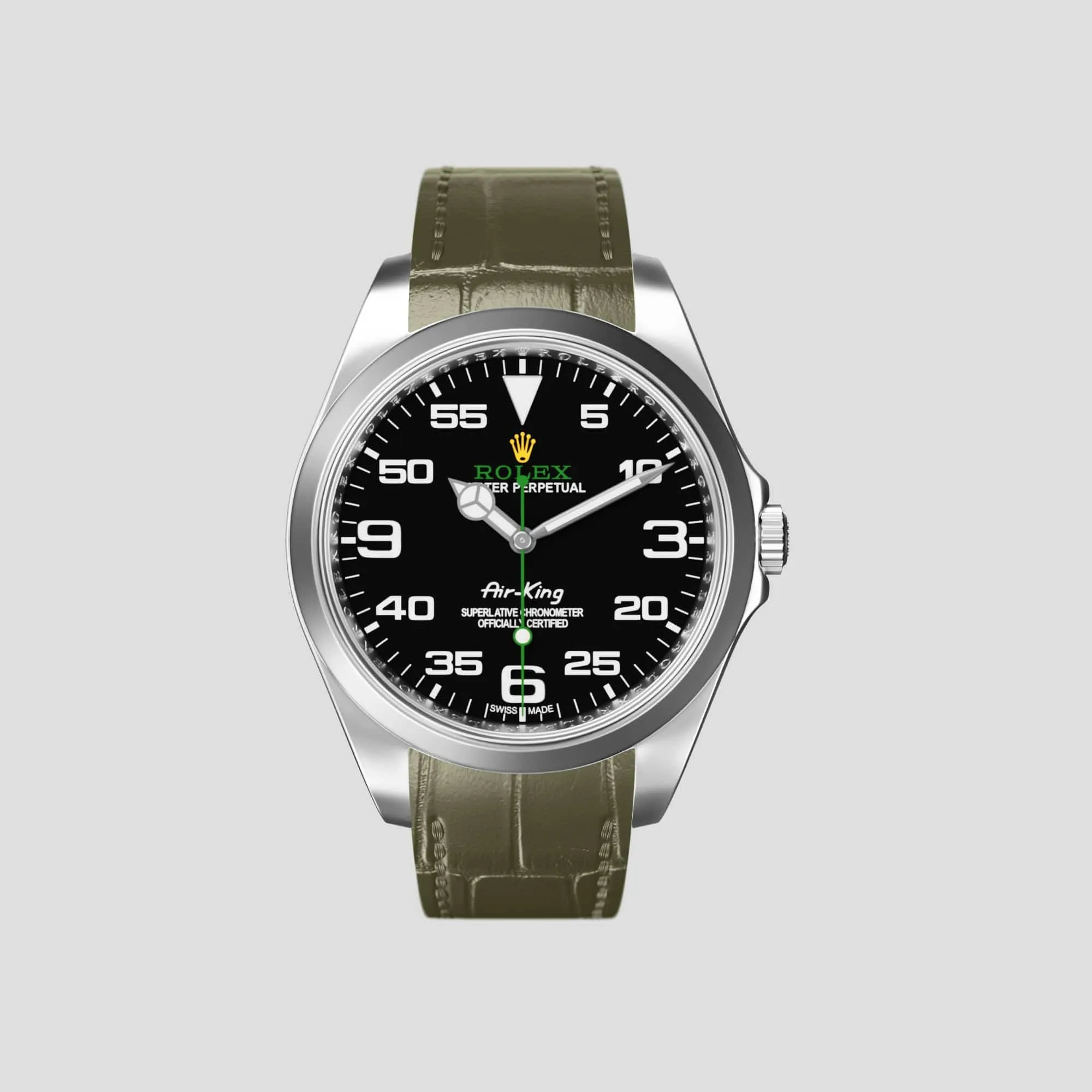 Sport Band For Rolex Air-King In Alligator