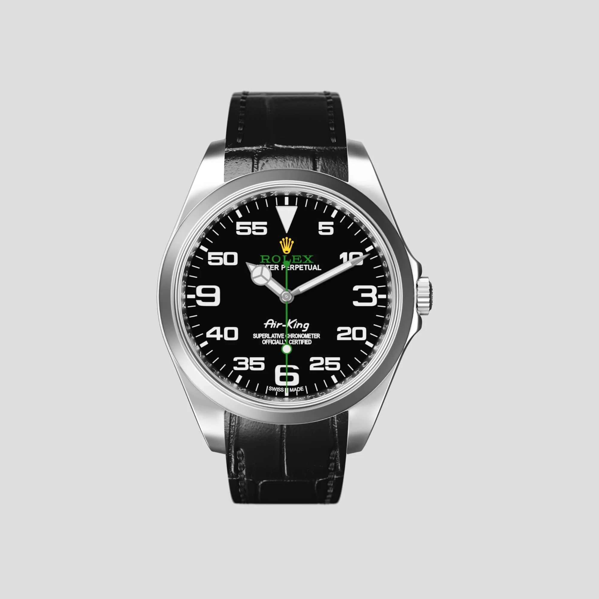 Sport Band For Rolex Air-King In Alligator