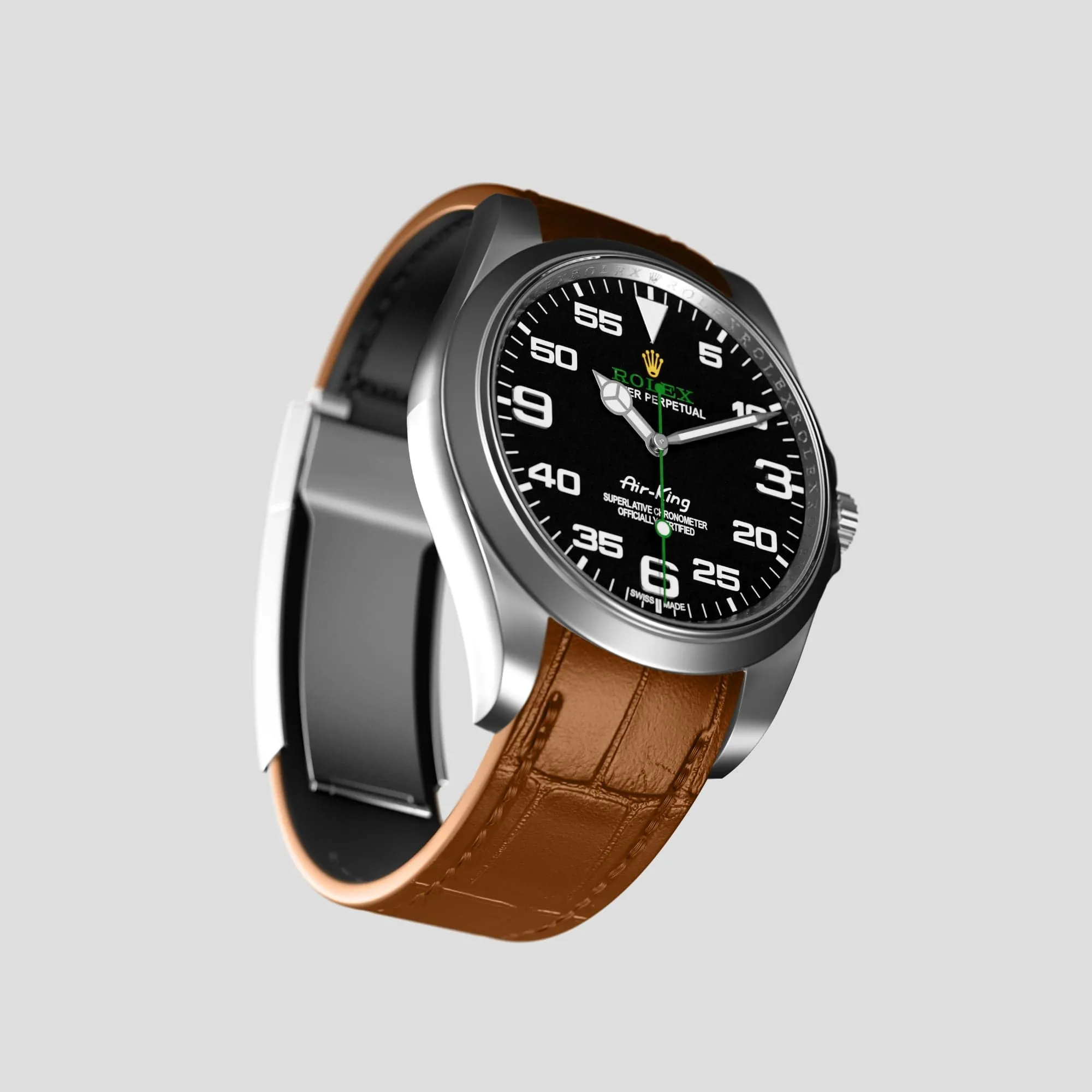 Sport Band For Rolex Air-King In Alligator