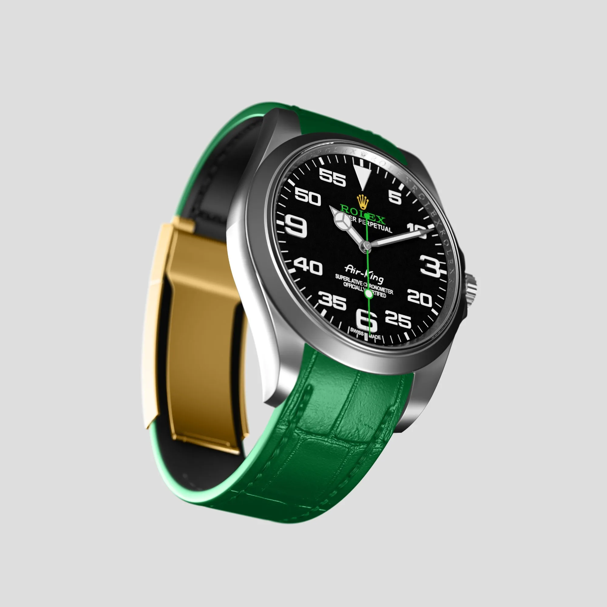 Sport Band For Rolex Air-King In Alligator