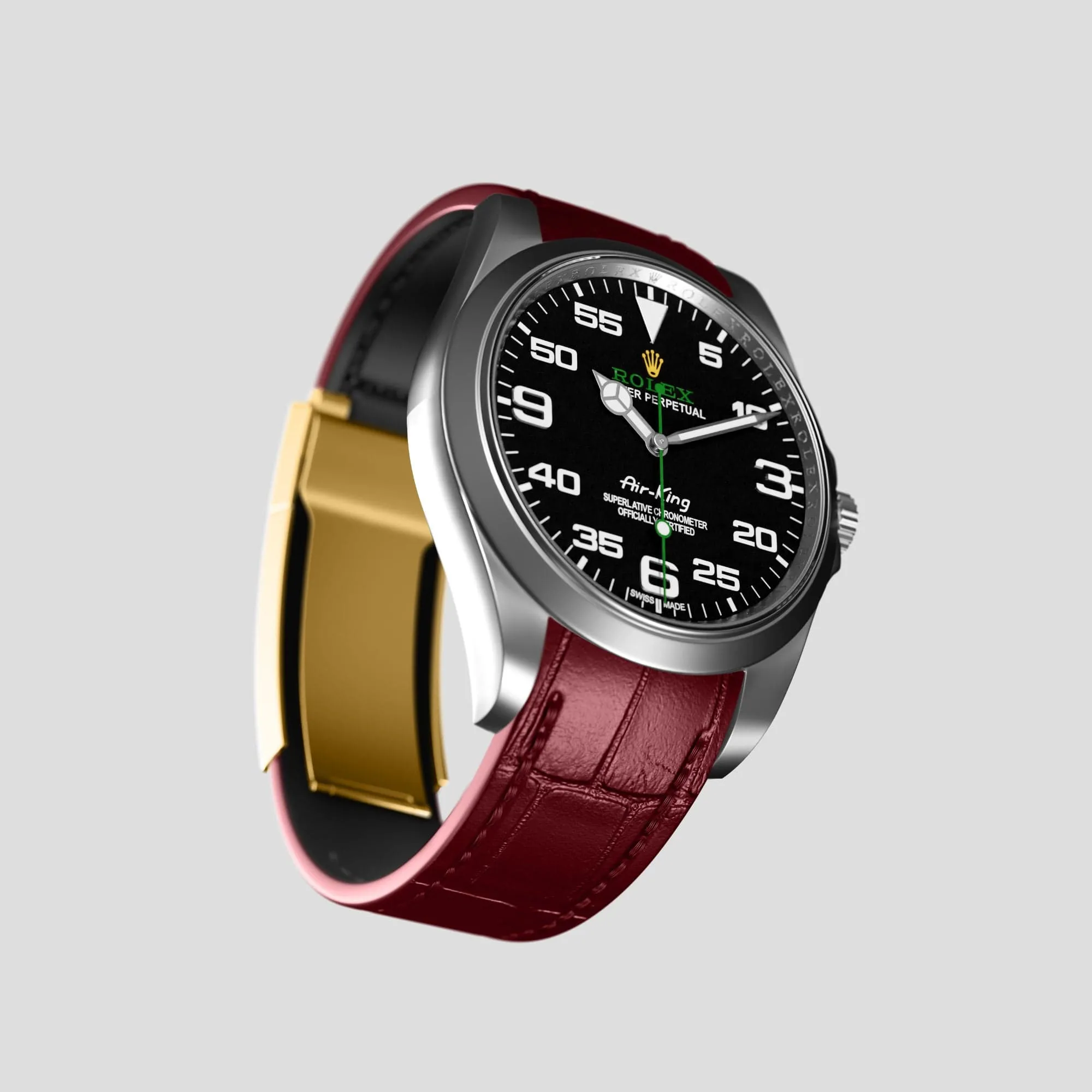 Sport Band For Rolex Air-King In Alligator