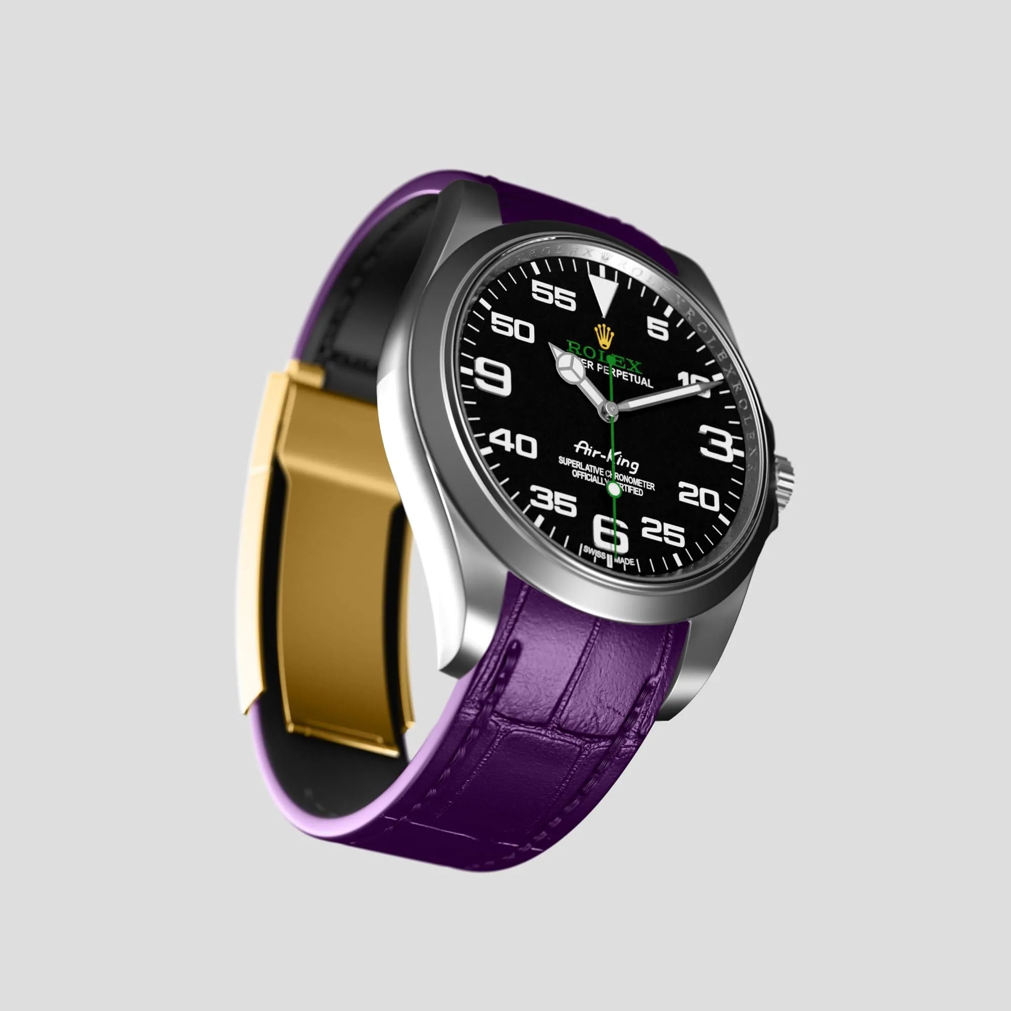 Sport Band For Rolex Air-King In Alligator