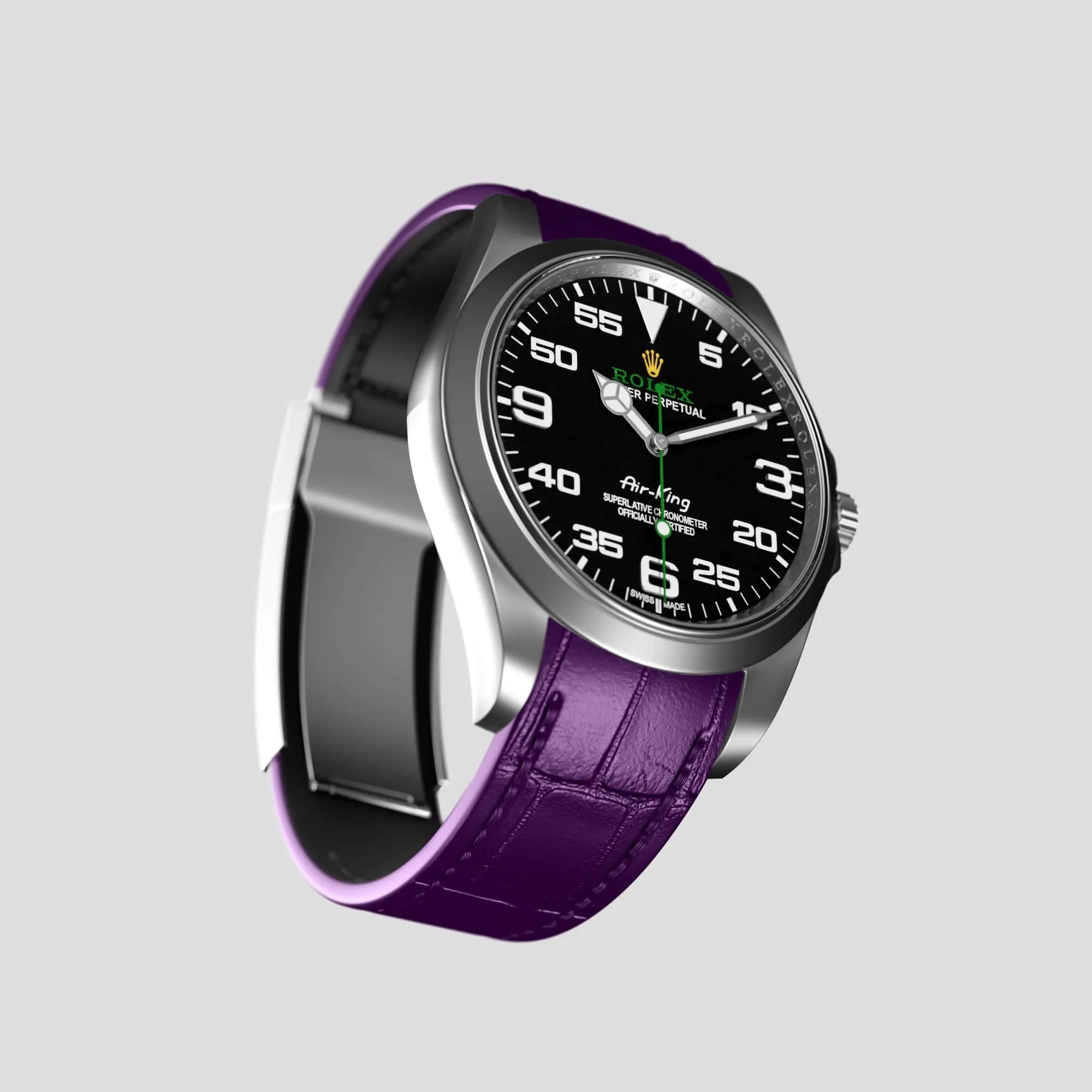 Sport Band For Rolex Air-King In Alligator