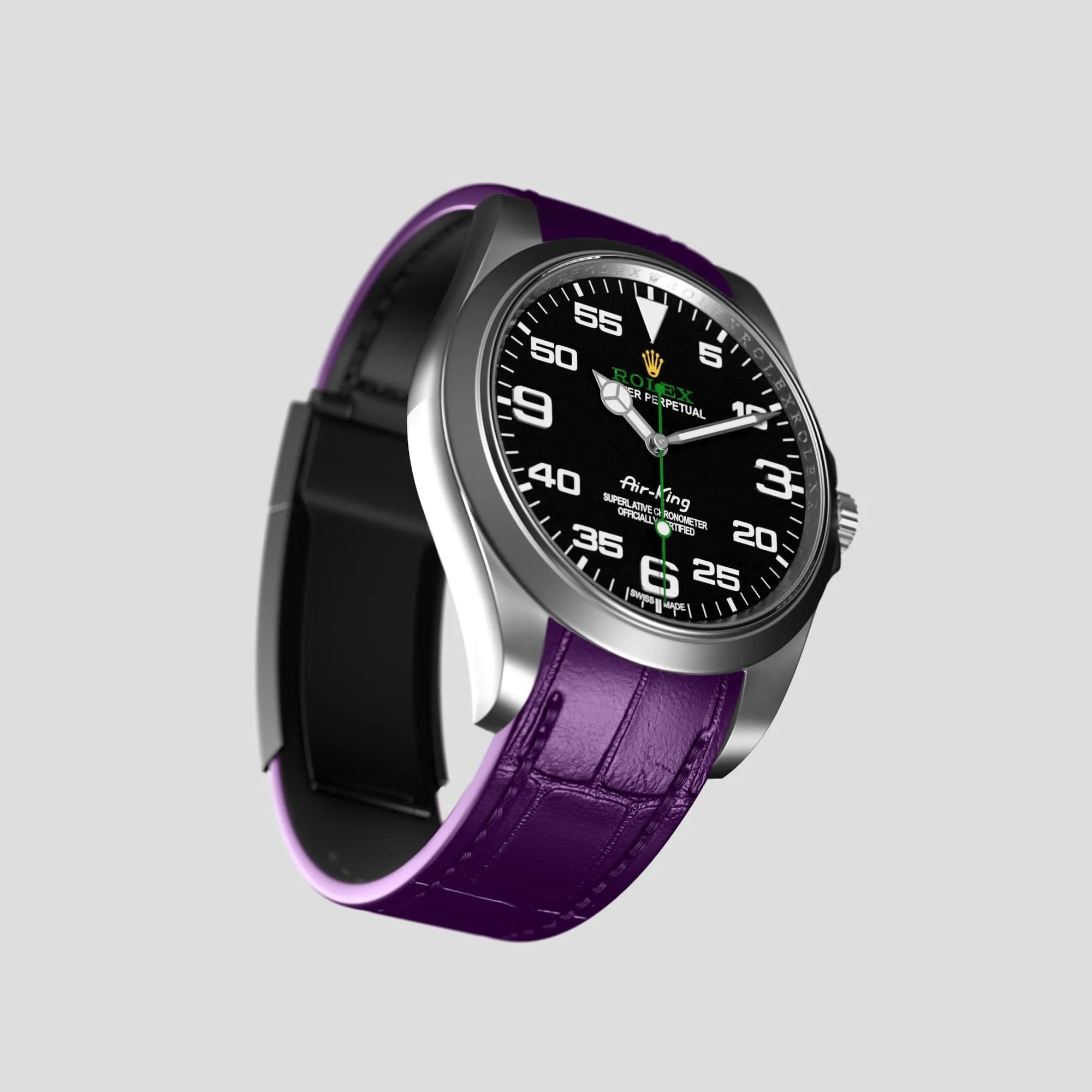 Sport Band For Rolex Air-King In Alligator