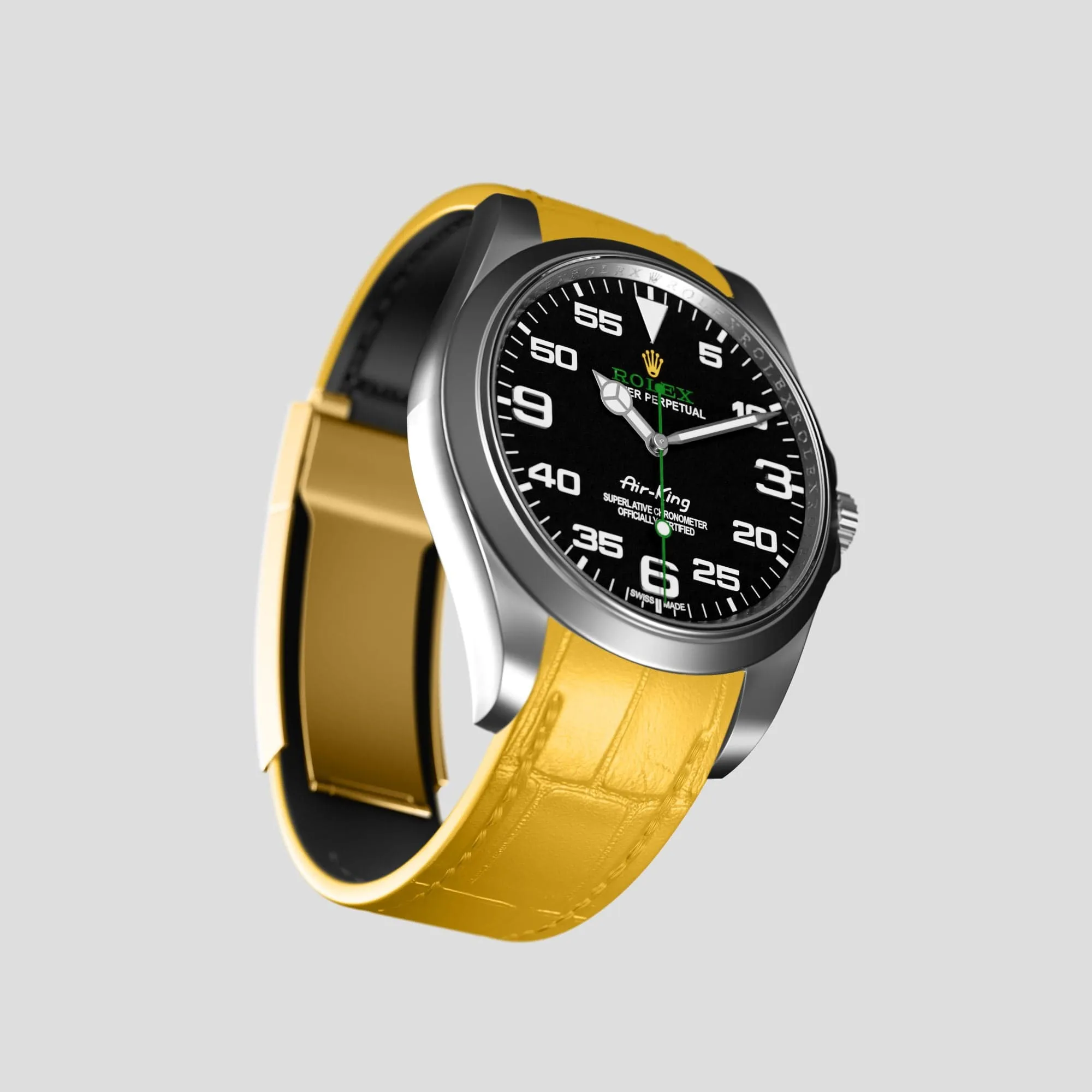 Sport Band For Rolex Air-King In Alligator