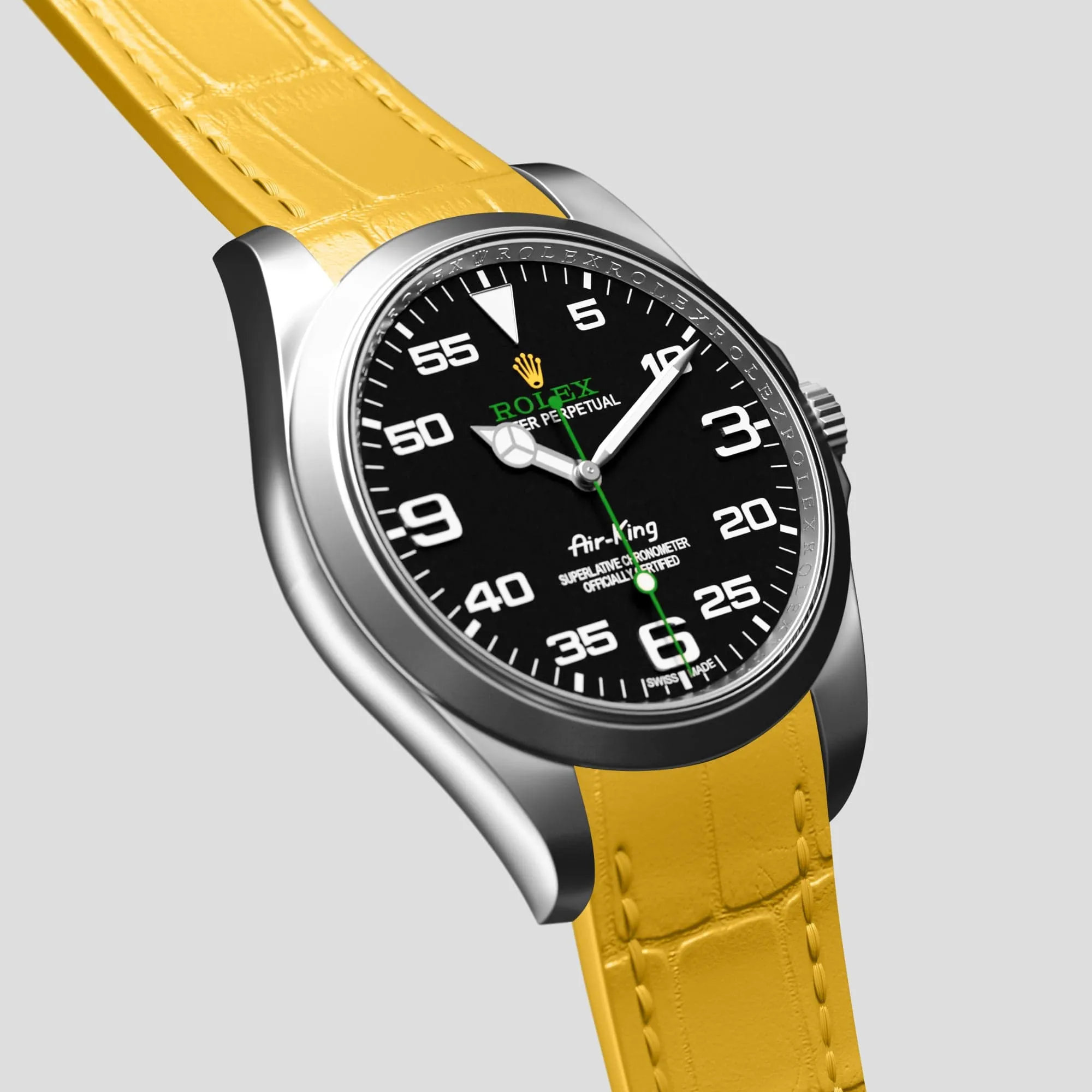 Sport Band For Rolex Air-King In Alligator