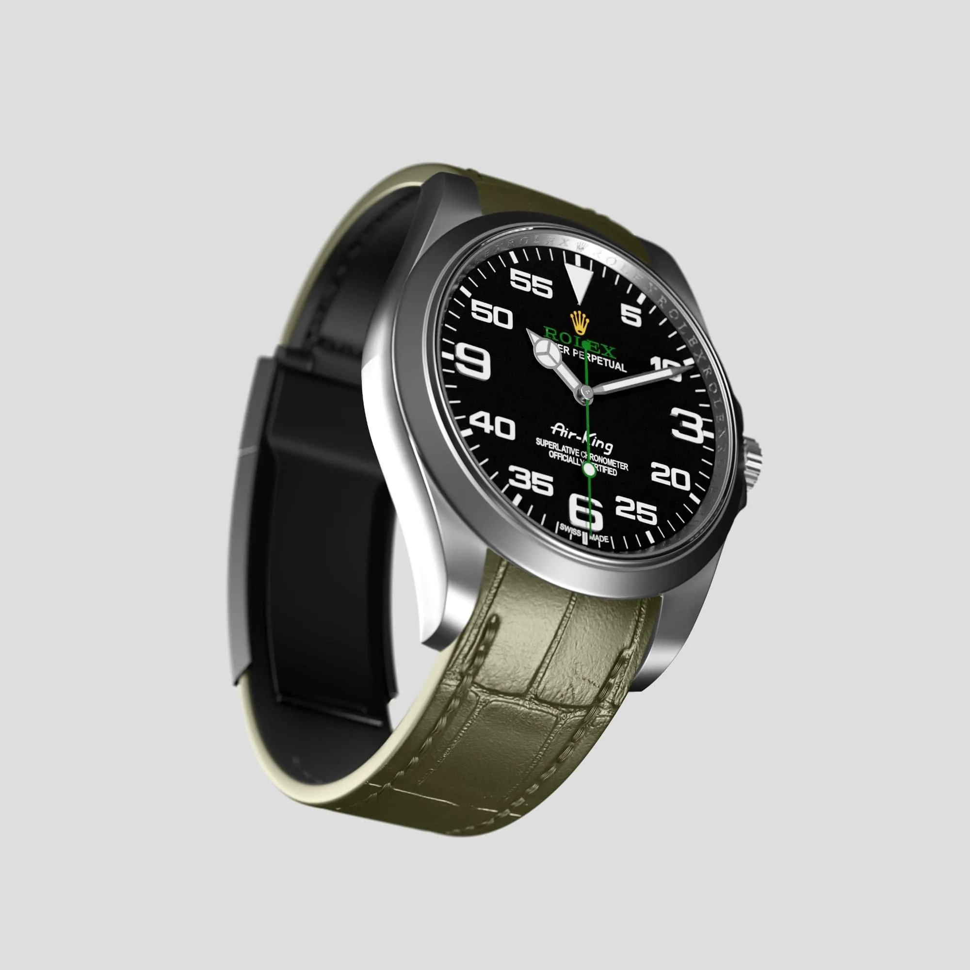 Sport Band For Rolex Air-King In Alligator