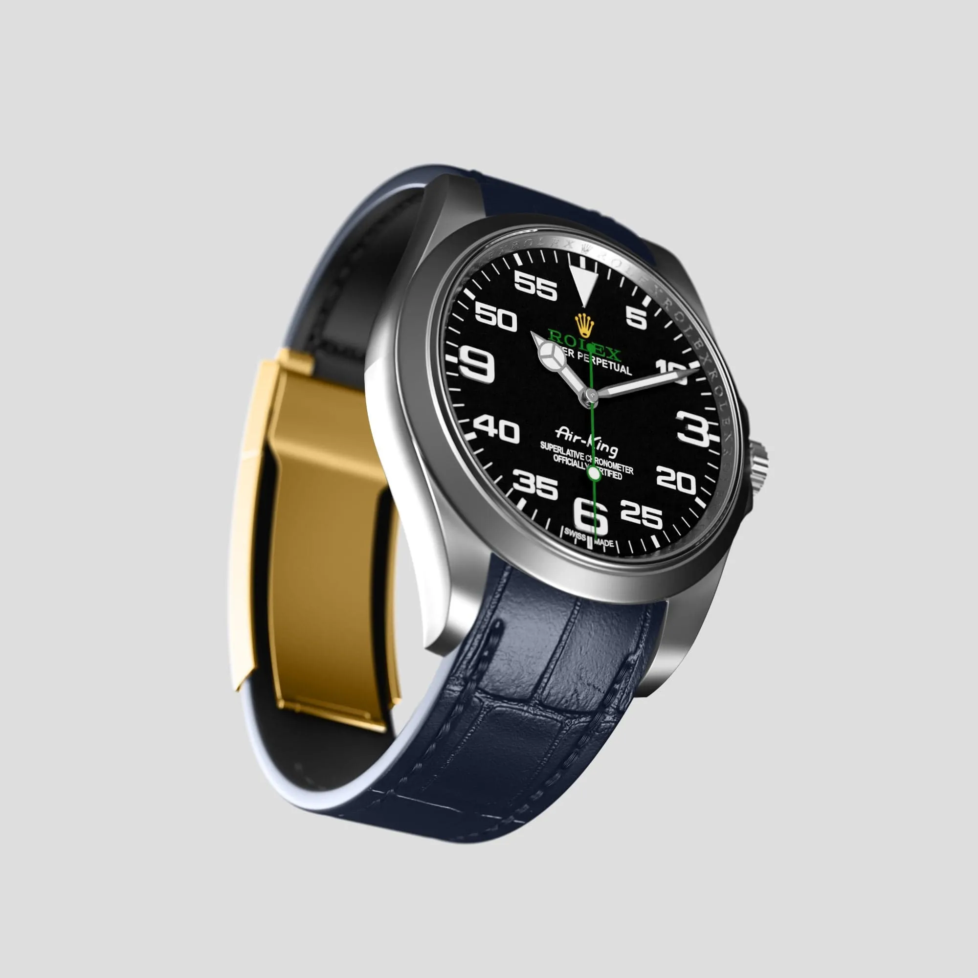 Sport Band For Rolex Air-King In Alligator