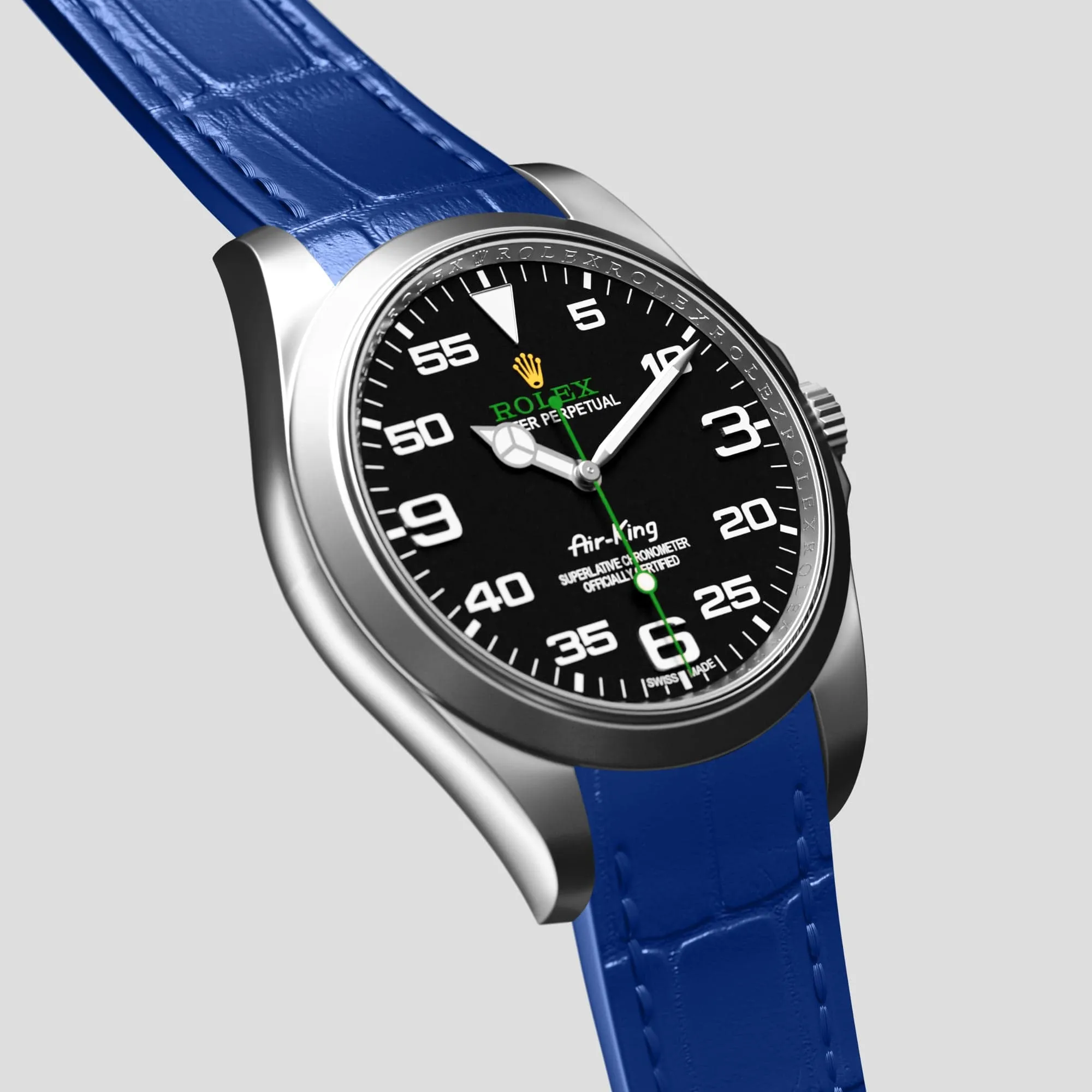 Sport Band For Rolex Air-King In Alligator