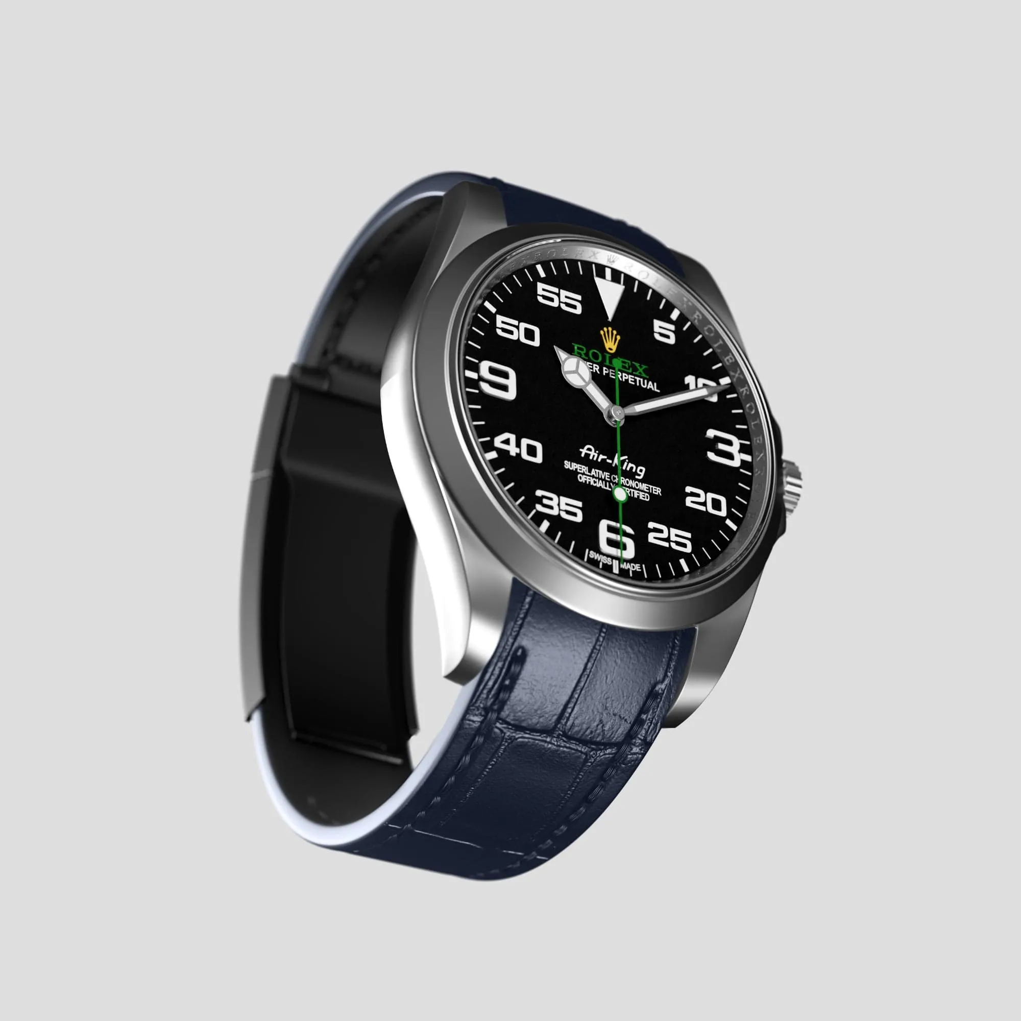 Sport Band For Rolex Air-King In Alligator