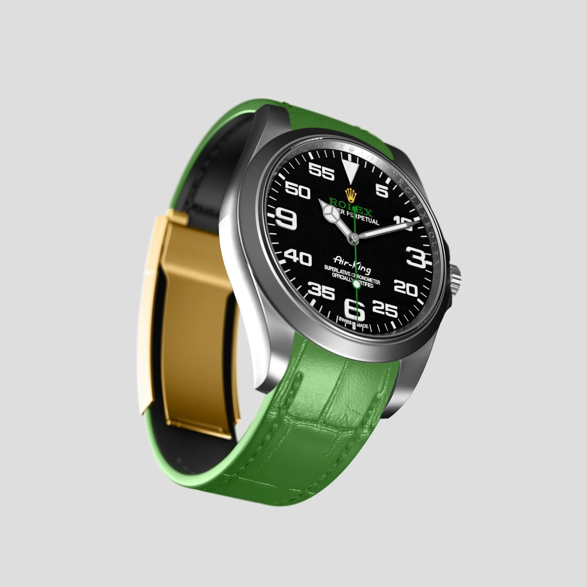 Sport Band For Rolex Air-King In Alligator