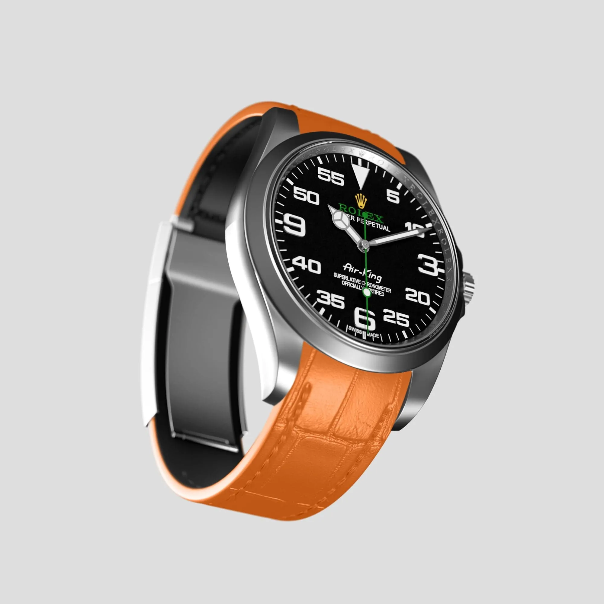 Sport Band For Rolex Air-King In Alligator