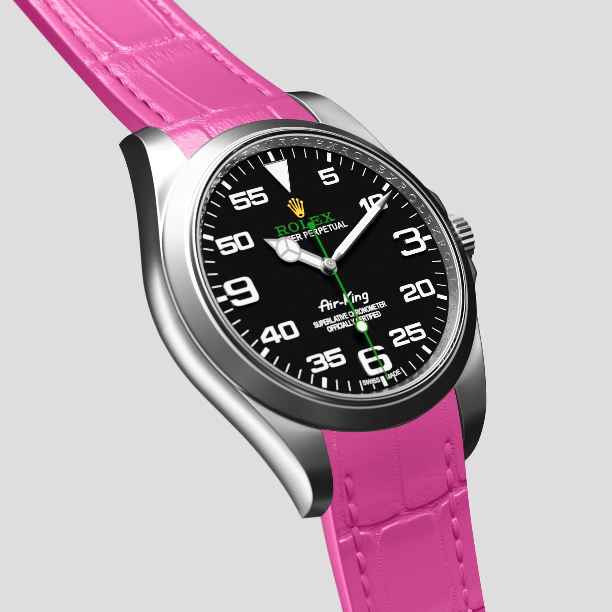 Sport Band For Rolex Air-King In Alligator