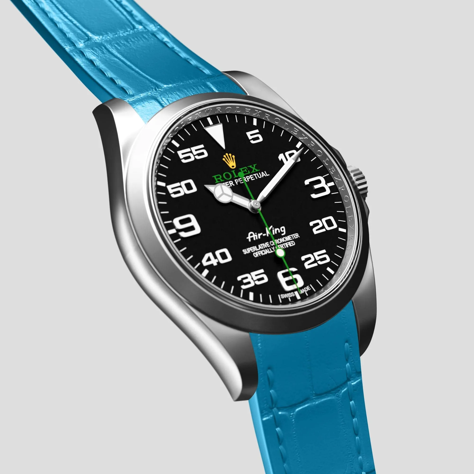 Sport Band For Rolex Air-King In Alligator