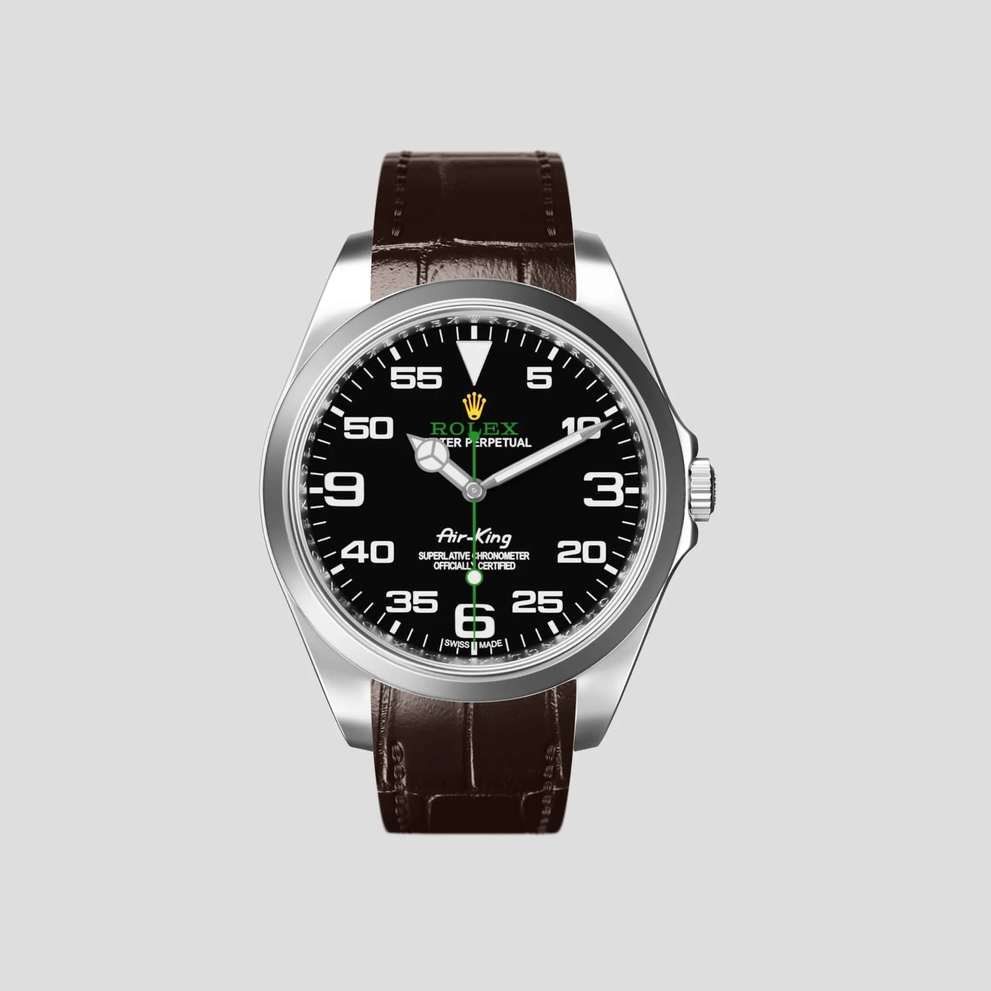 Sport Band For Rolex Air-King In Alligator