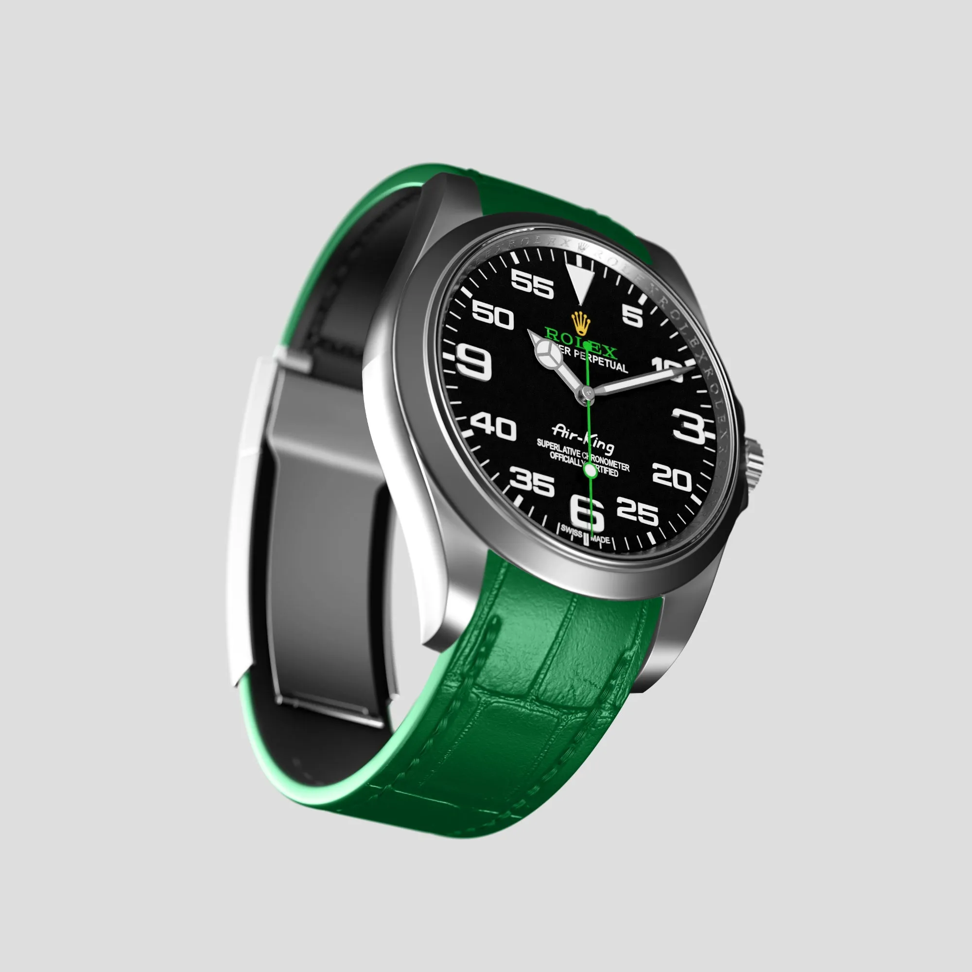 Sport Band For Rolex Air-King In Alligator