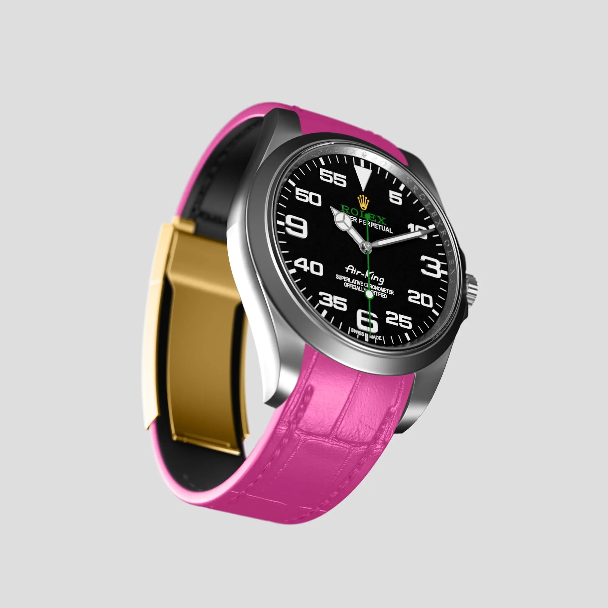 Sport Band For Rolex Air-King In Alligator