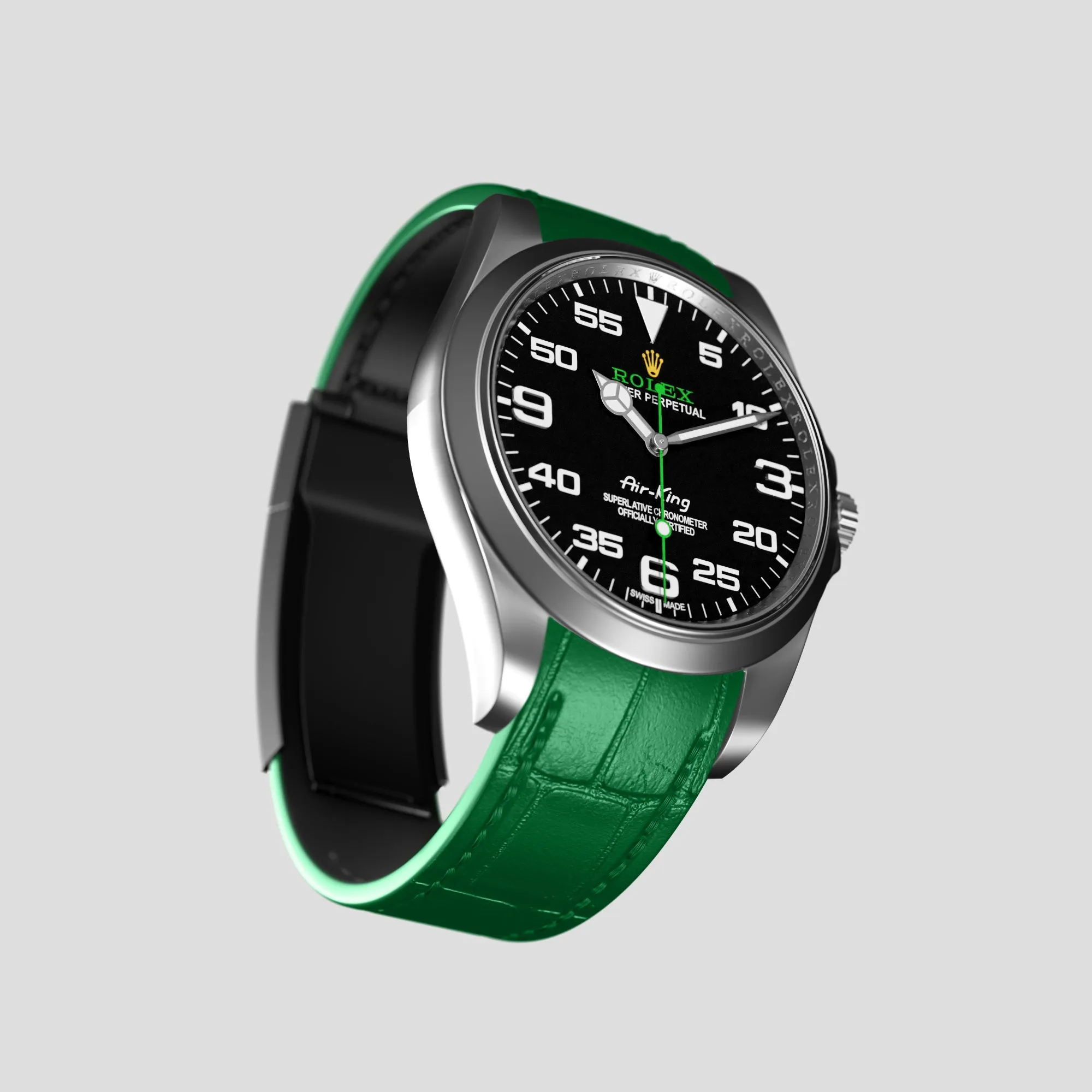 Sport Band For Rolex Air-King In Alligator