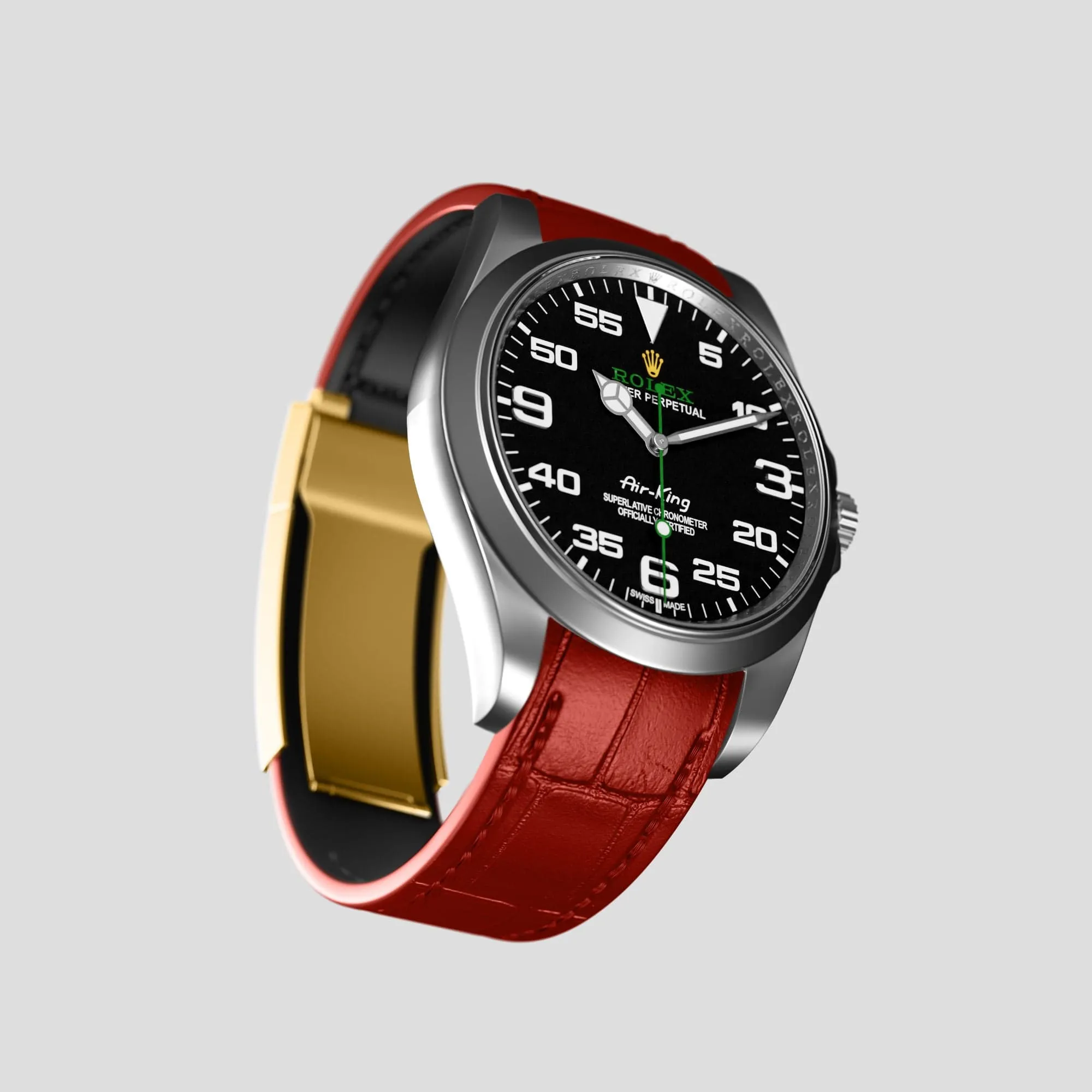 Sport Band For Rolex Air-King In Alligator