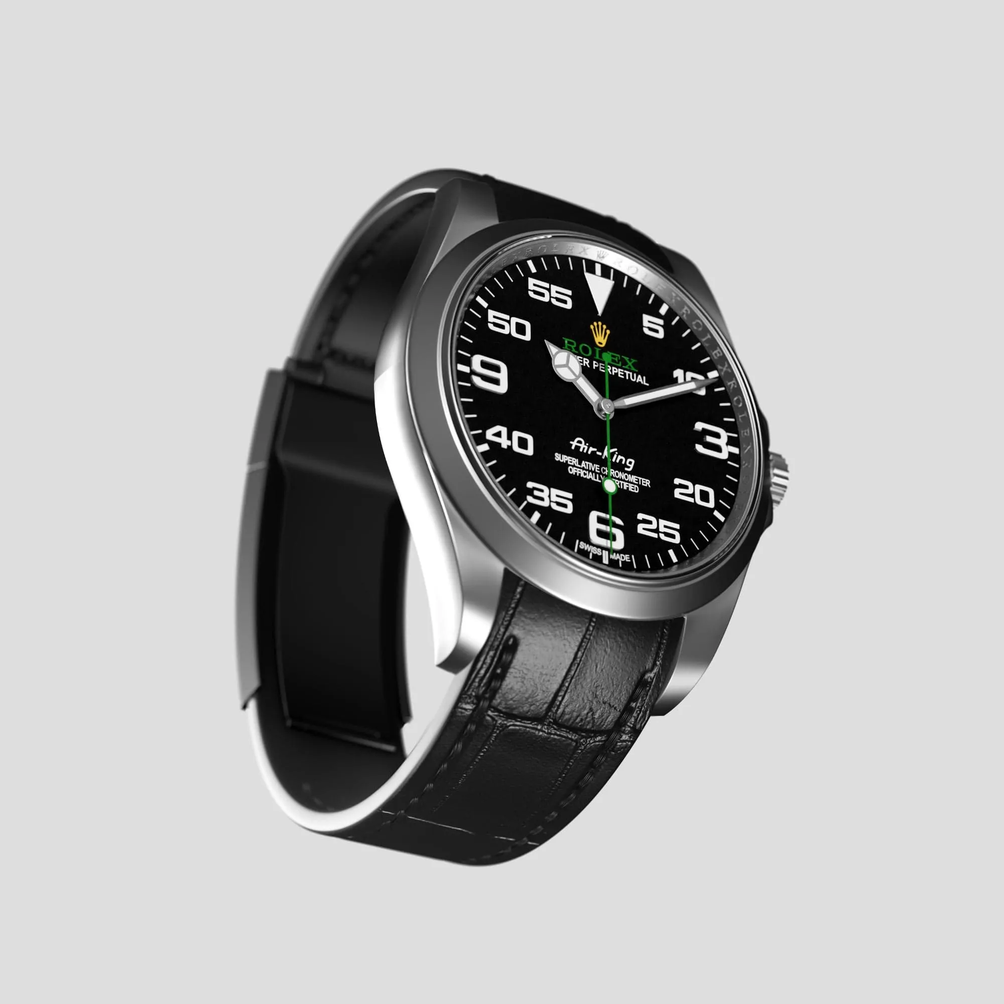 Sport Band For Rolex Air-King In Alligator