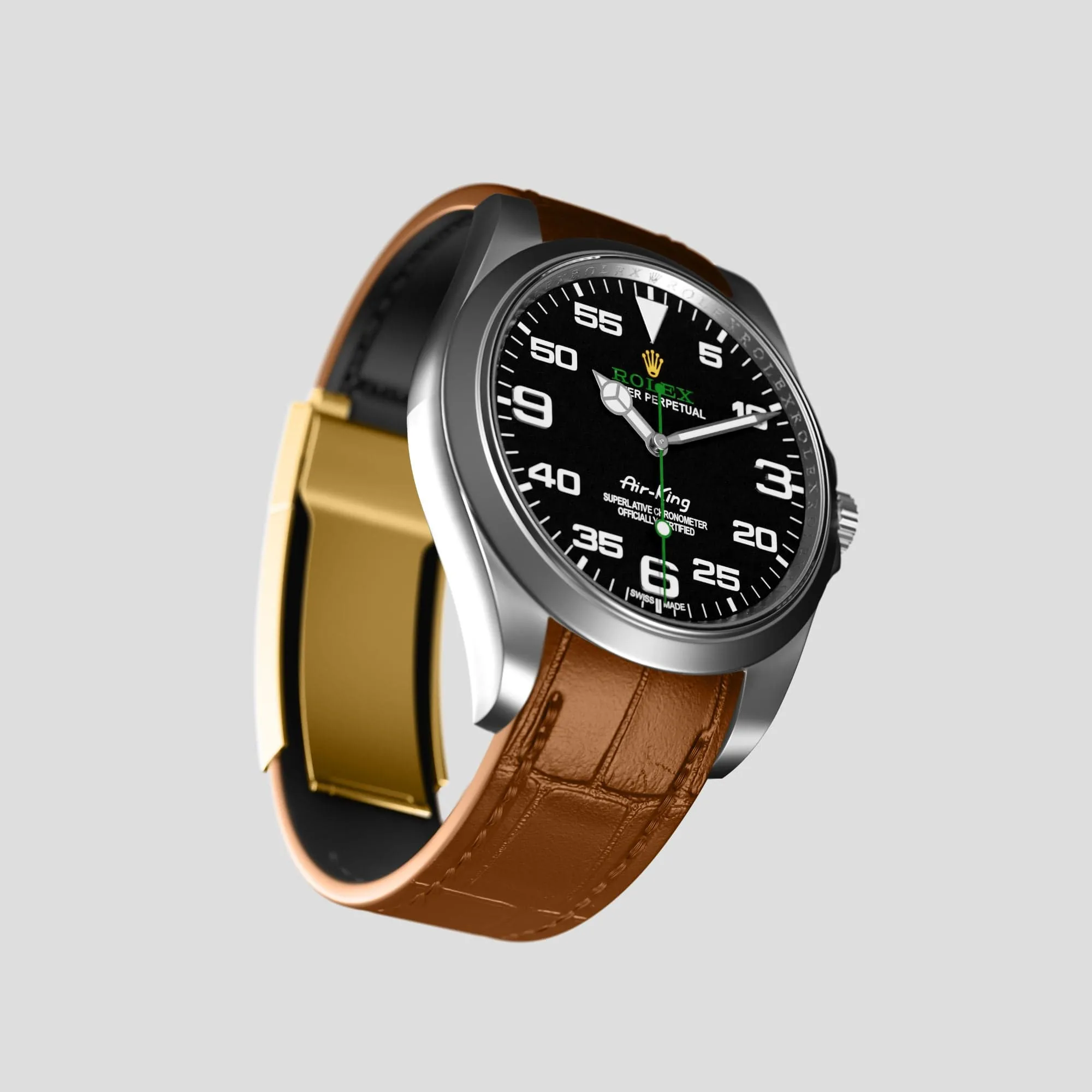Sport Band For Rolex Air-King In Alligator