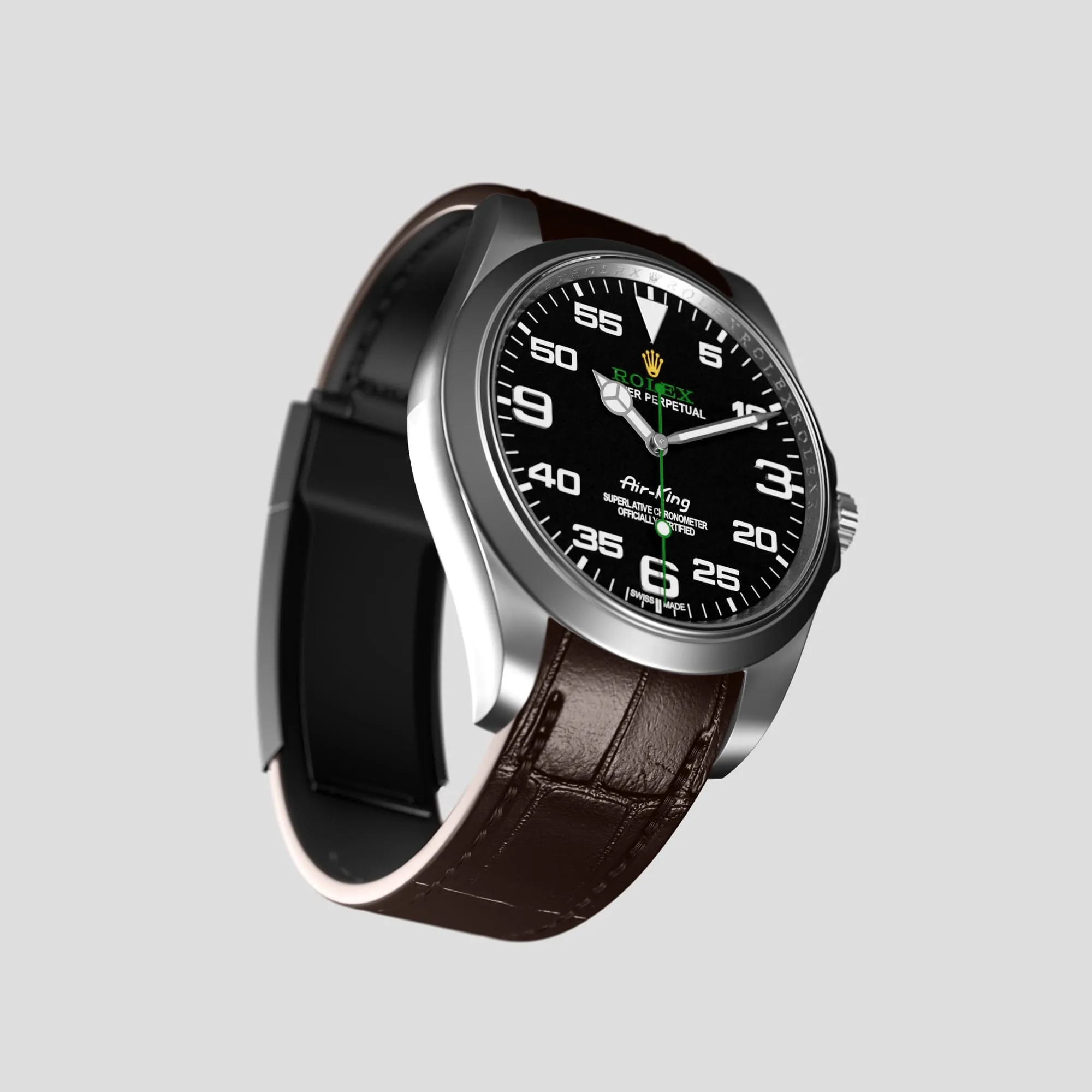 Sport Band For Rolex Air-King In Alligator