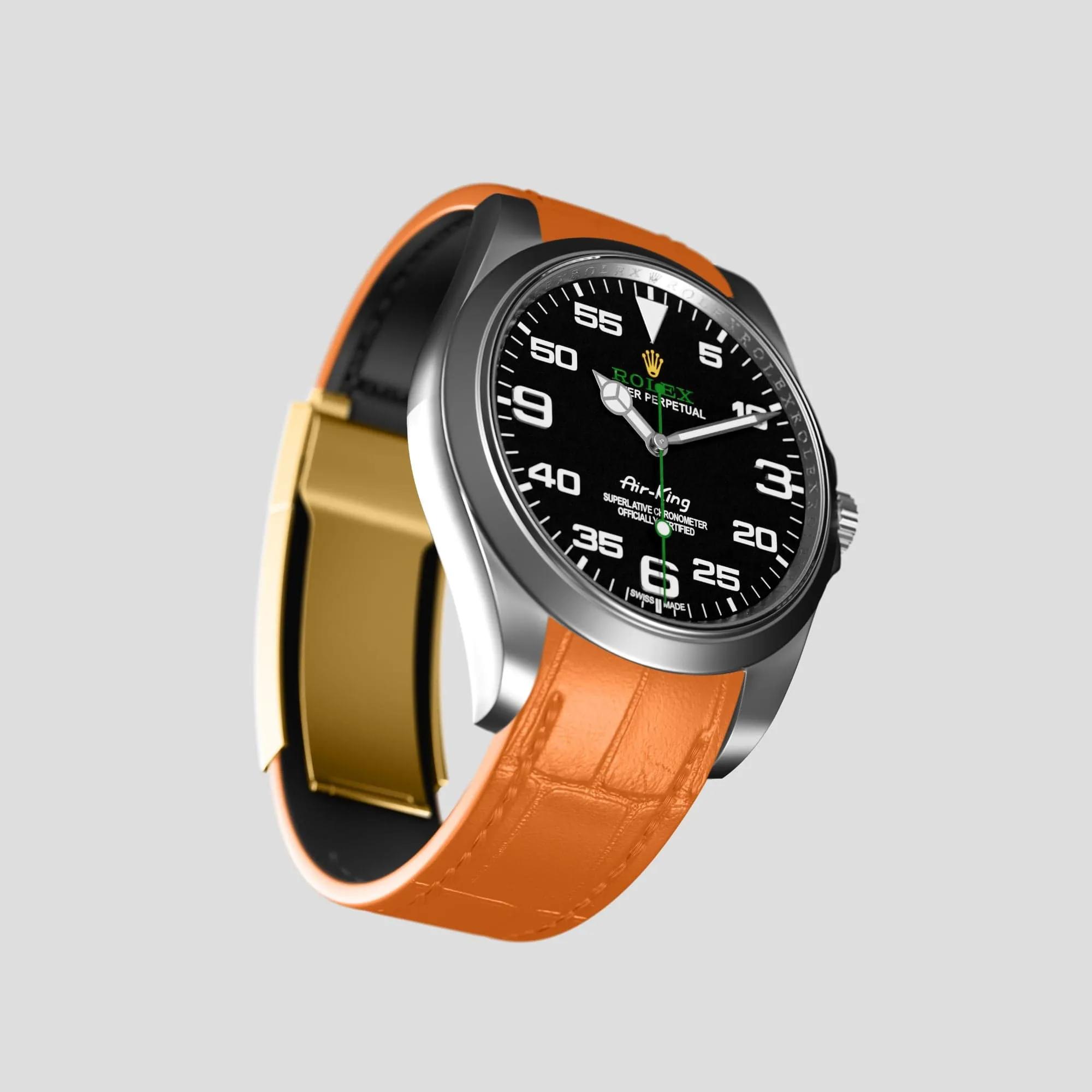 Sport Band For Rolex Air-King In Alligator
