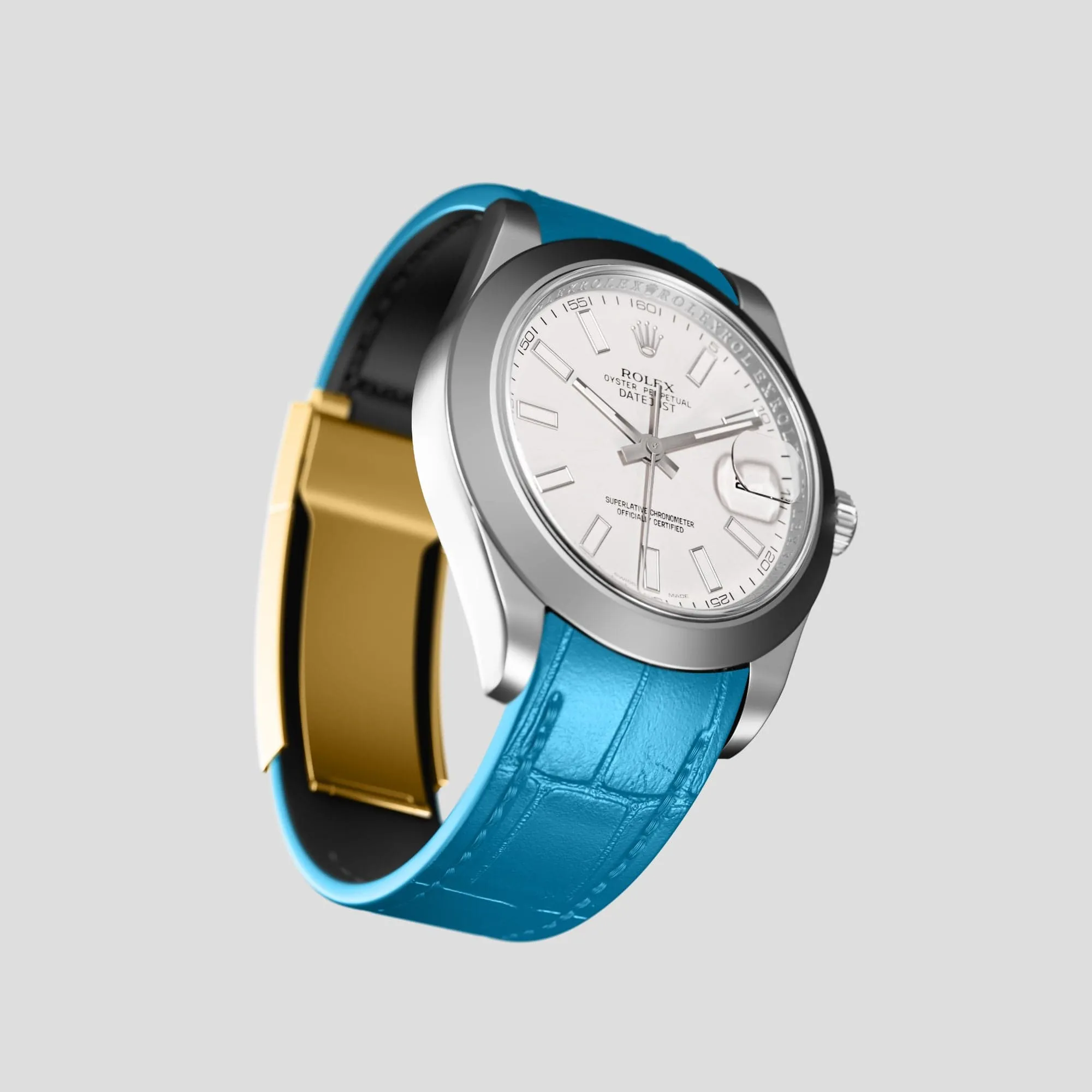 Sport Band For Rolex Datejust 41mm In Alligator