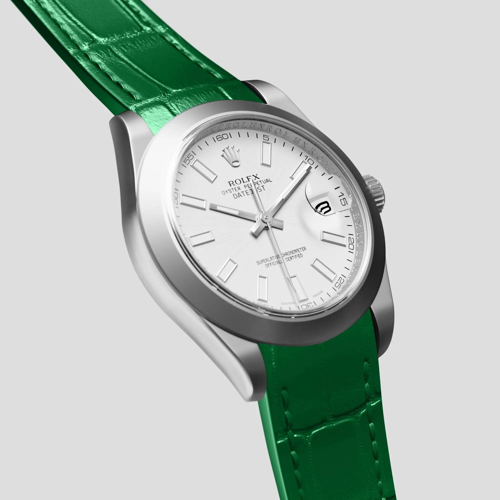 Sport Band For Rolex Datejust 41mm In Alligator