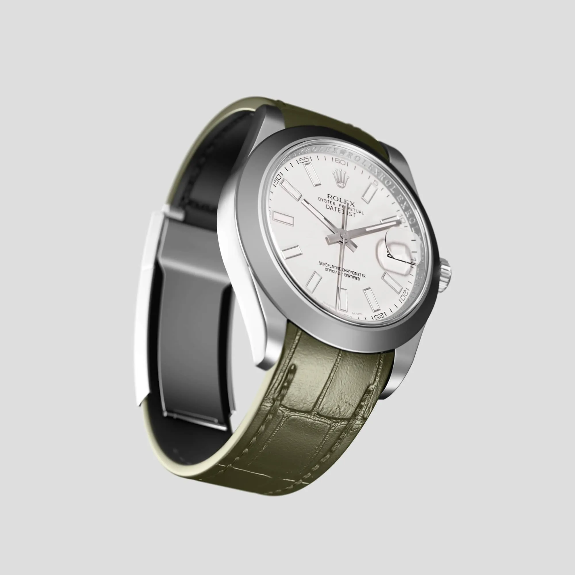 Sport Band For Rolex Datejust 41mm In Alligator