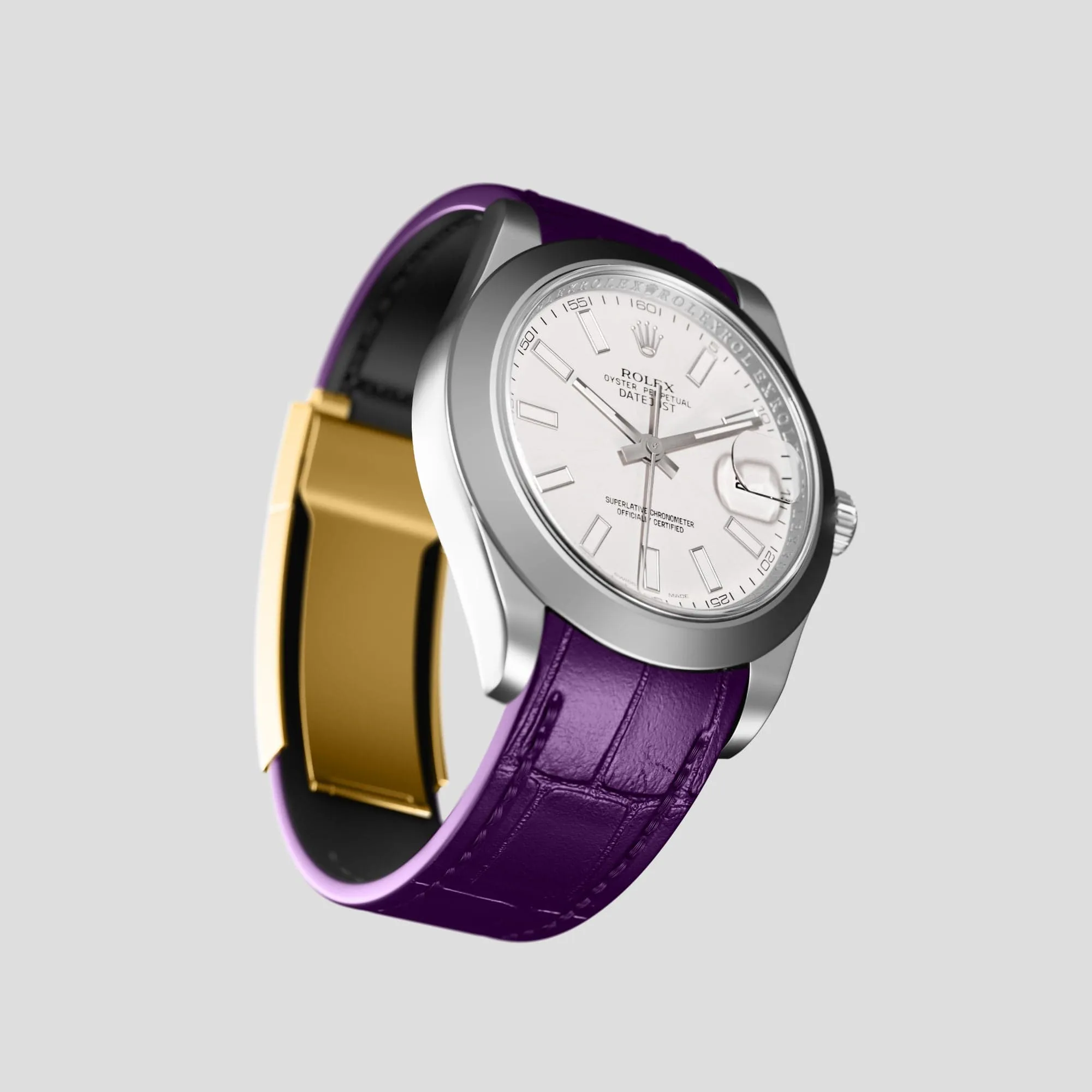 Sport Band For Rolex Datejust 41mm In Alligator