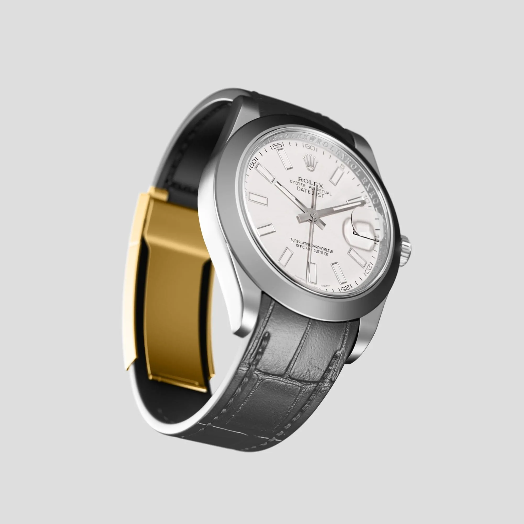 Sport Band For Rolex Datejust 41mm In Alligator