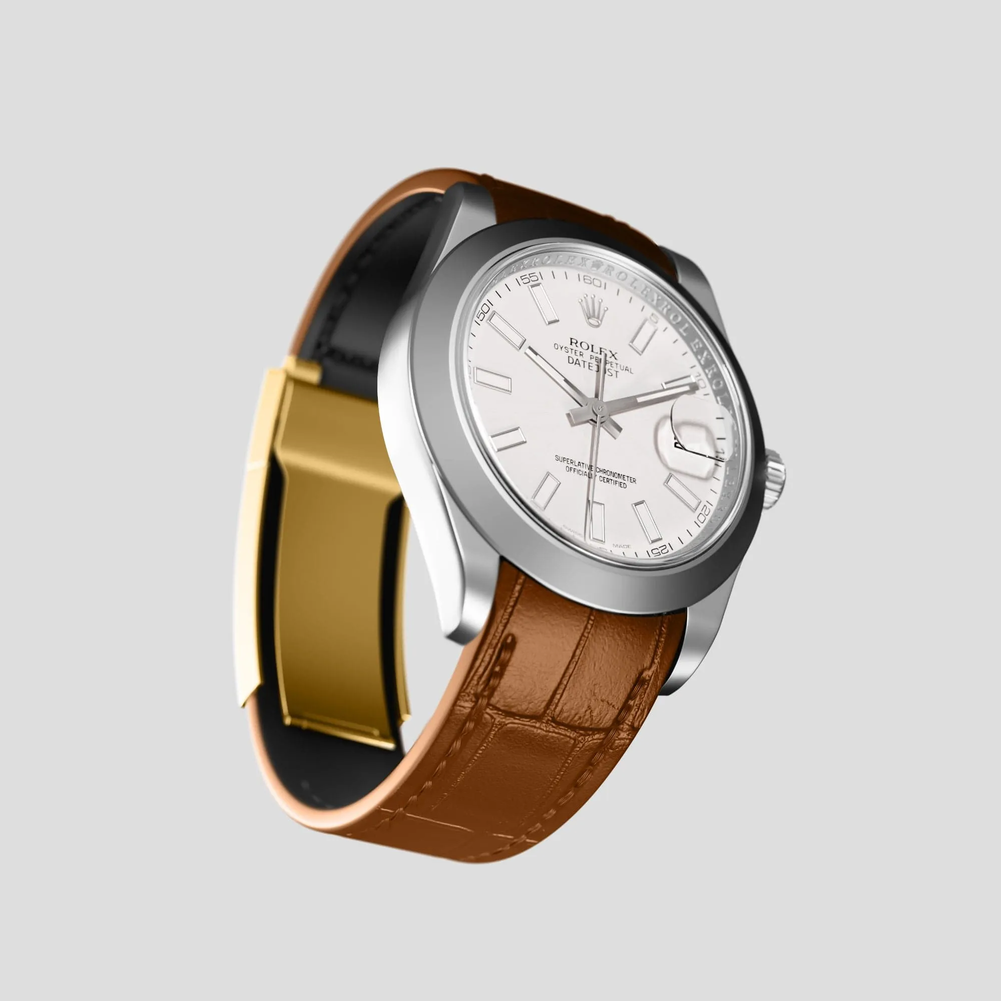 Sport Band For Rolex Datejust 41mm In Alligator