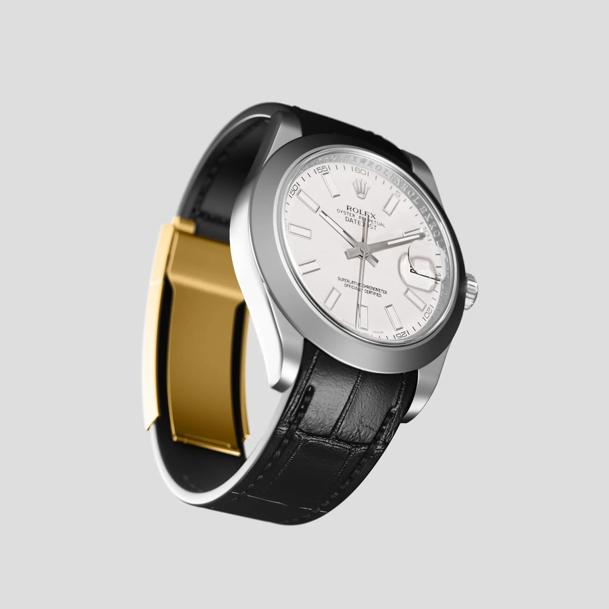 Sport Band For Rolex Datejust 41mm In Alligator