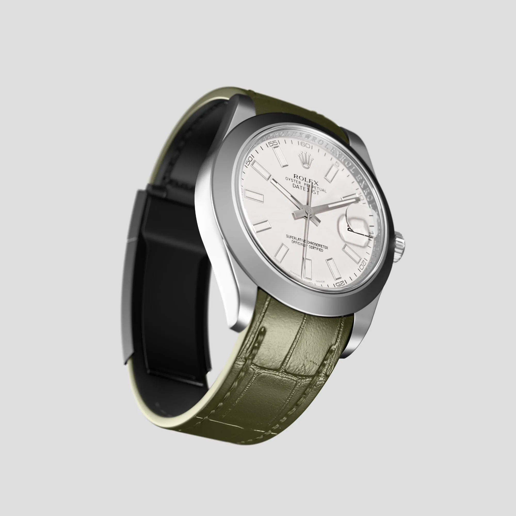 Sport Band For Rolex Datejust 41mm In Alligator