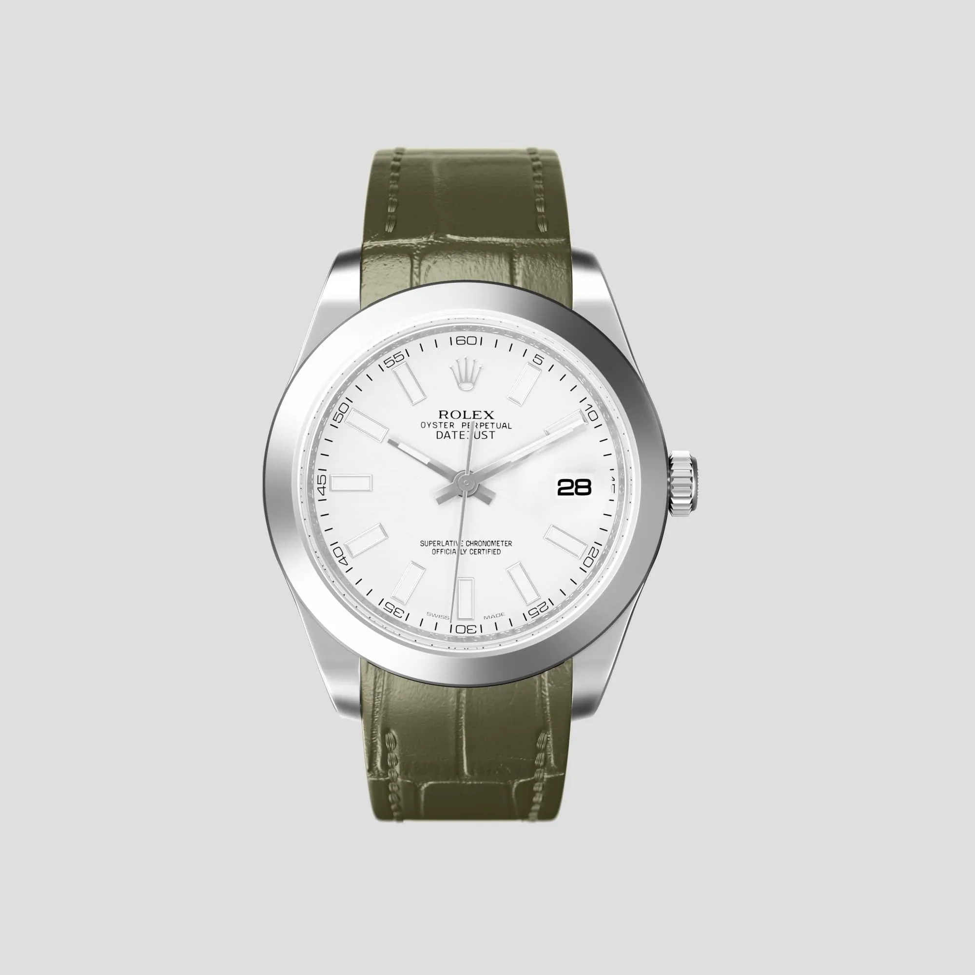 Sport Band For Rolex Datejust 41mm In Alligator