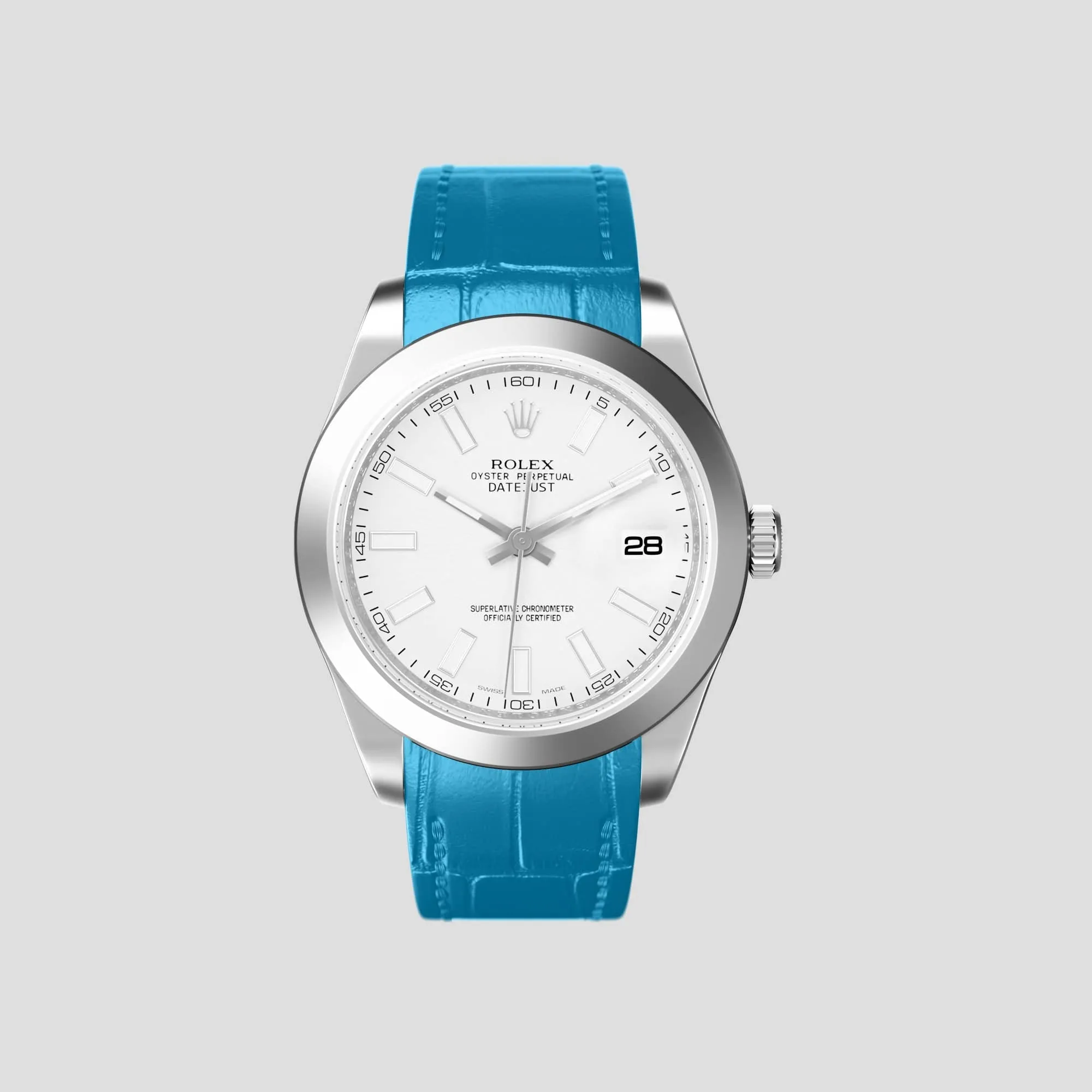 Sport Band For Rolex Datejust 41mm In Alligator