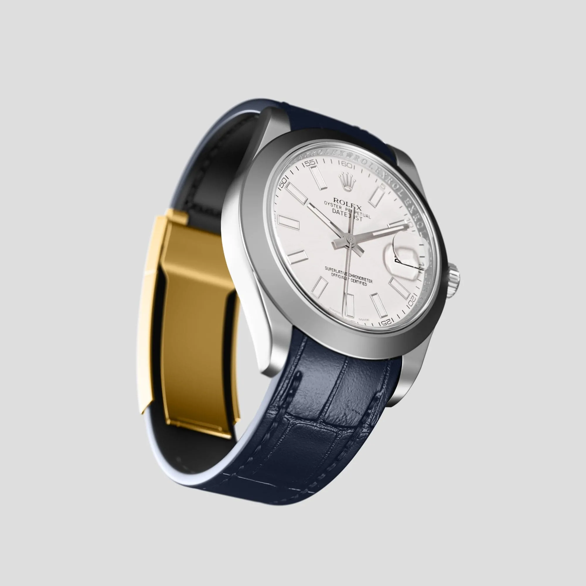Sport Band For Rolex Datejust 41mm In Alligator