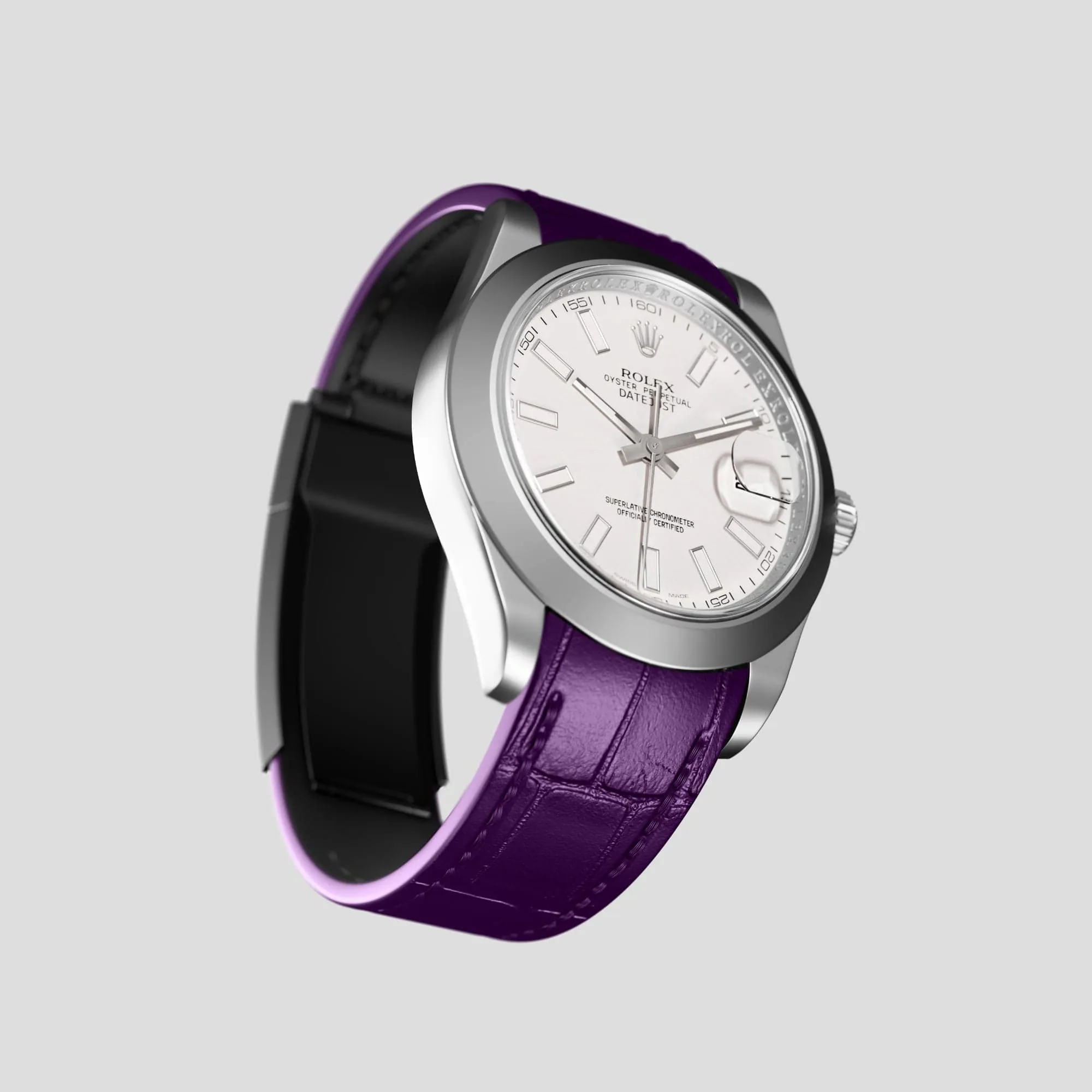 Sport Band For Rolex Datejust 41mm In Alligator